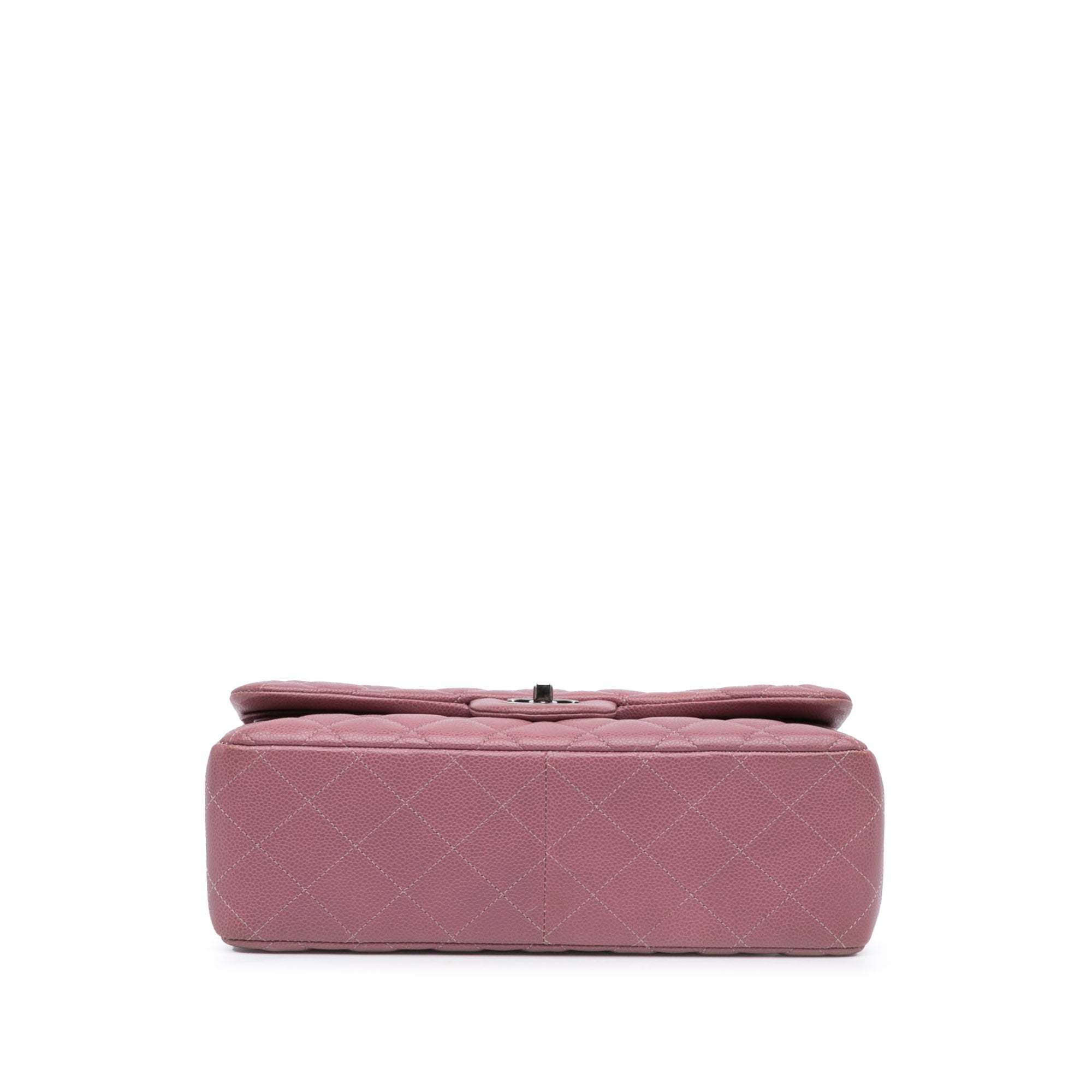 Chanel Jumbo Classic Caviar Double Flap In Pink