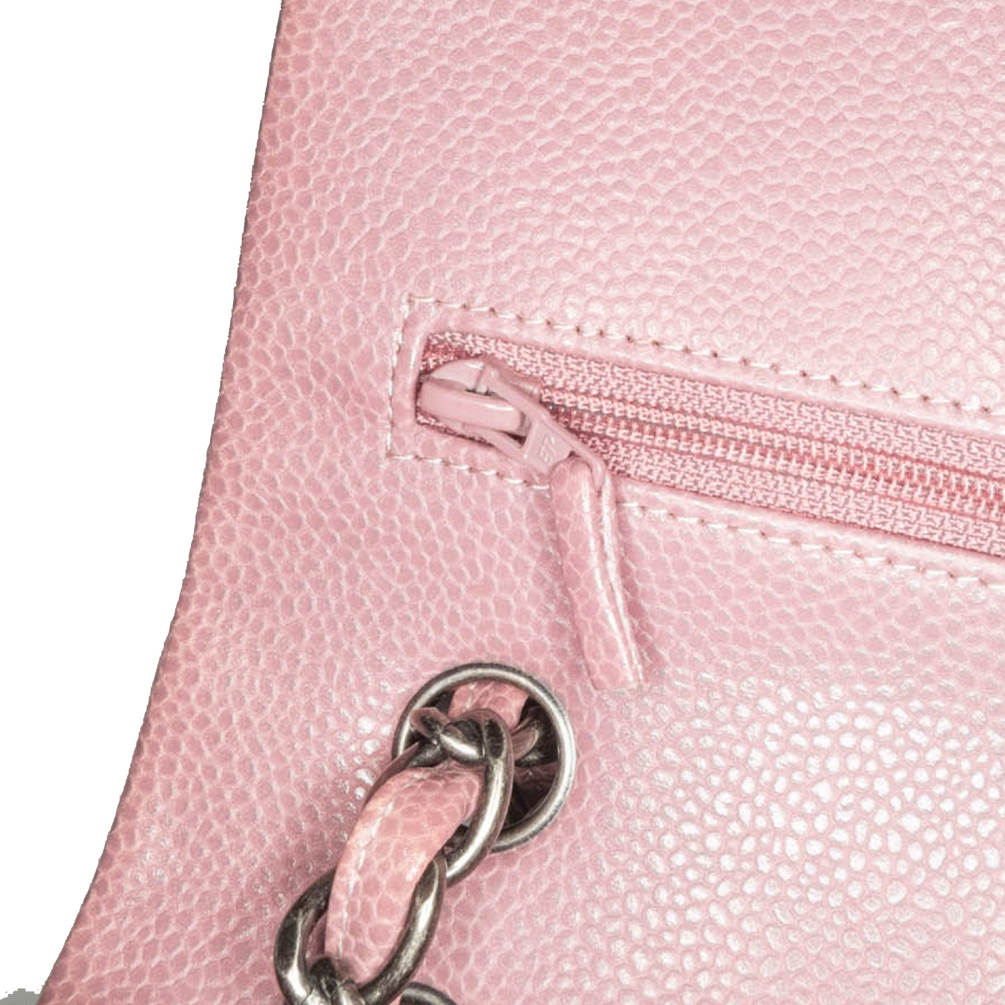 Chanel Jumbo Classic Caviar Double Flap In Pink