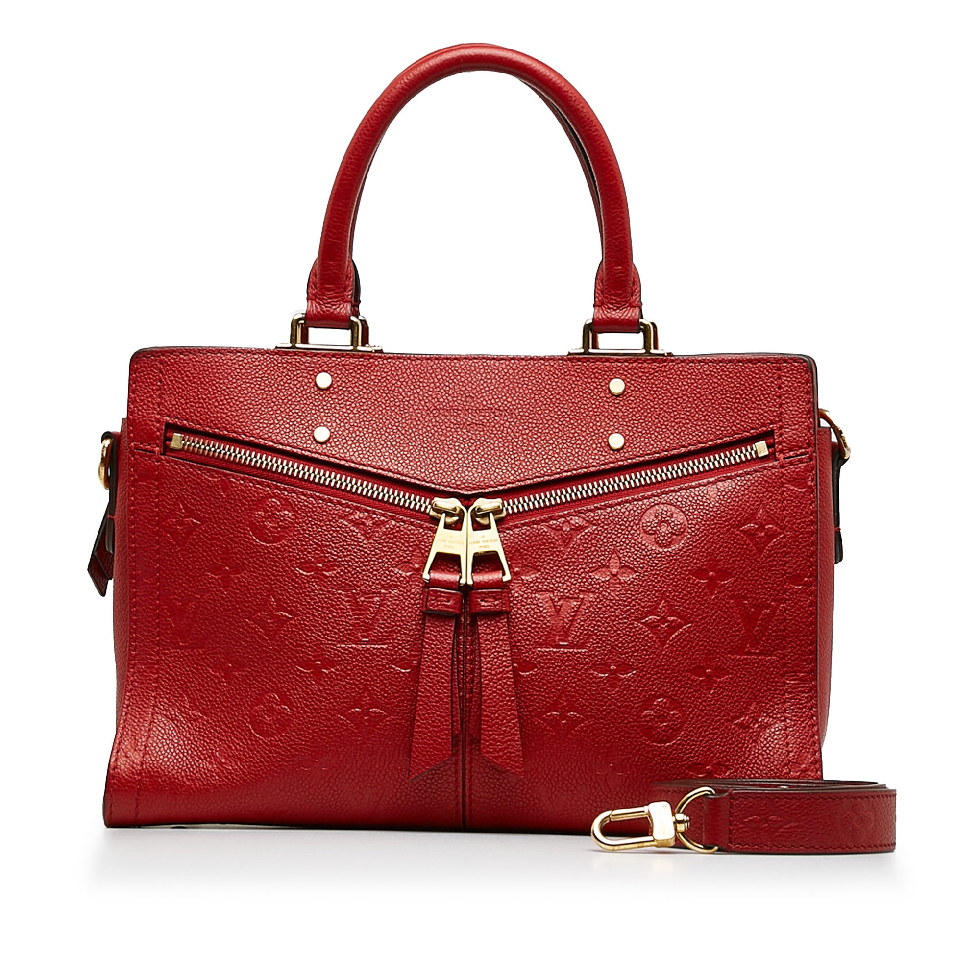 Louis Vuitton Monogram Empreinte Sully PM In Red