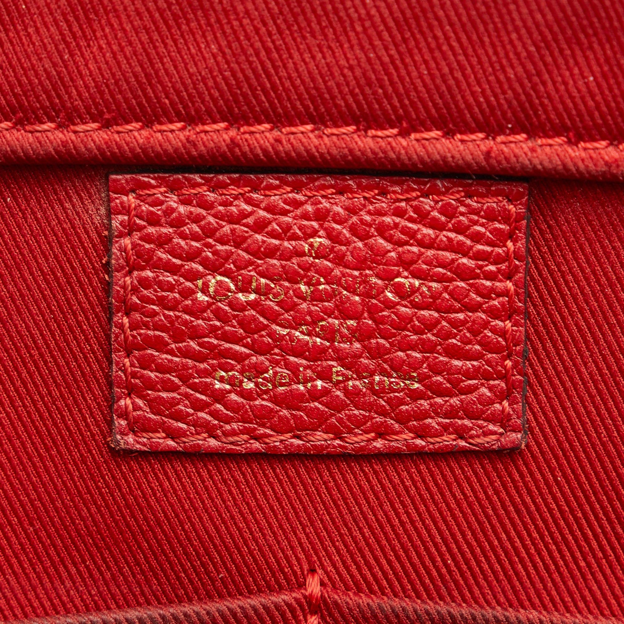 Louis Vuitton Monogram Empreinte Sully PM In Red