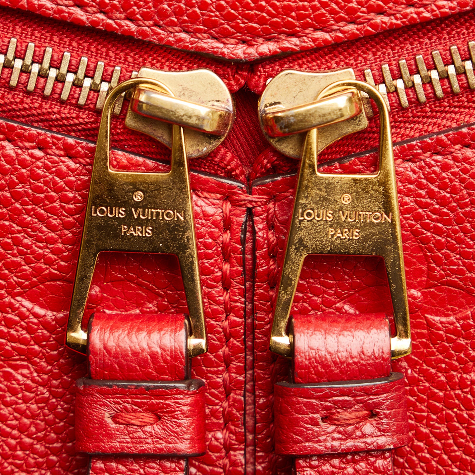 Louis Vuitton Monogram Empreinte Sully PM In Red