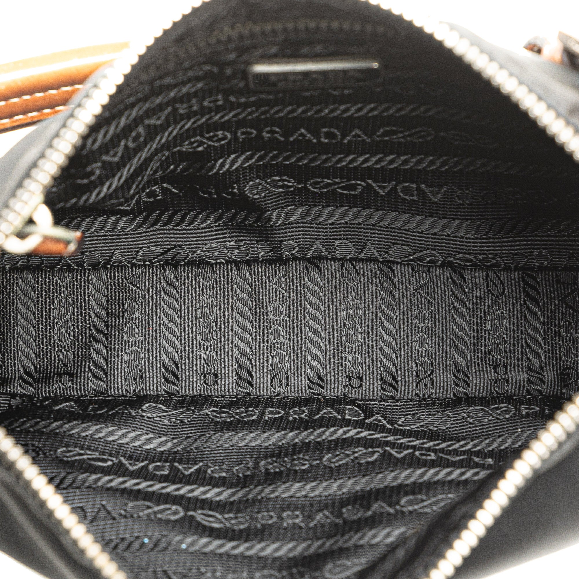 Prada Tessuto Shoulder Bag In Black