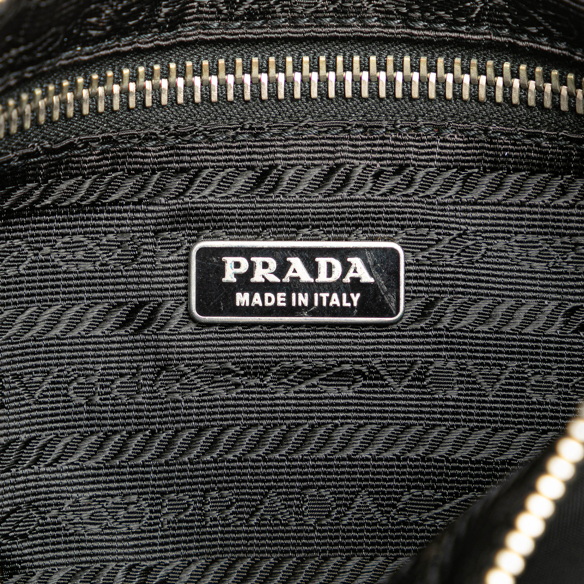 Prada Tessuto Shoulder Bag In Black