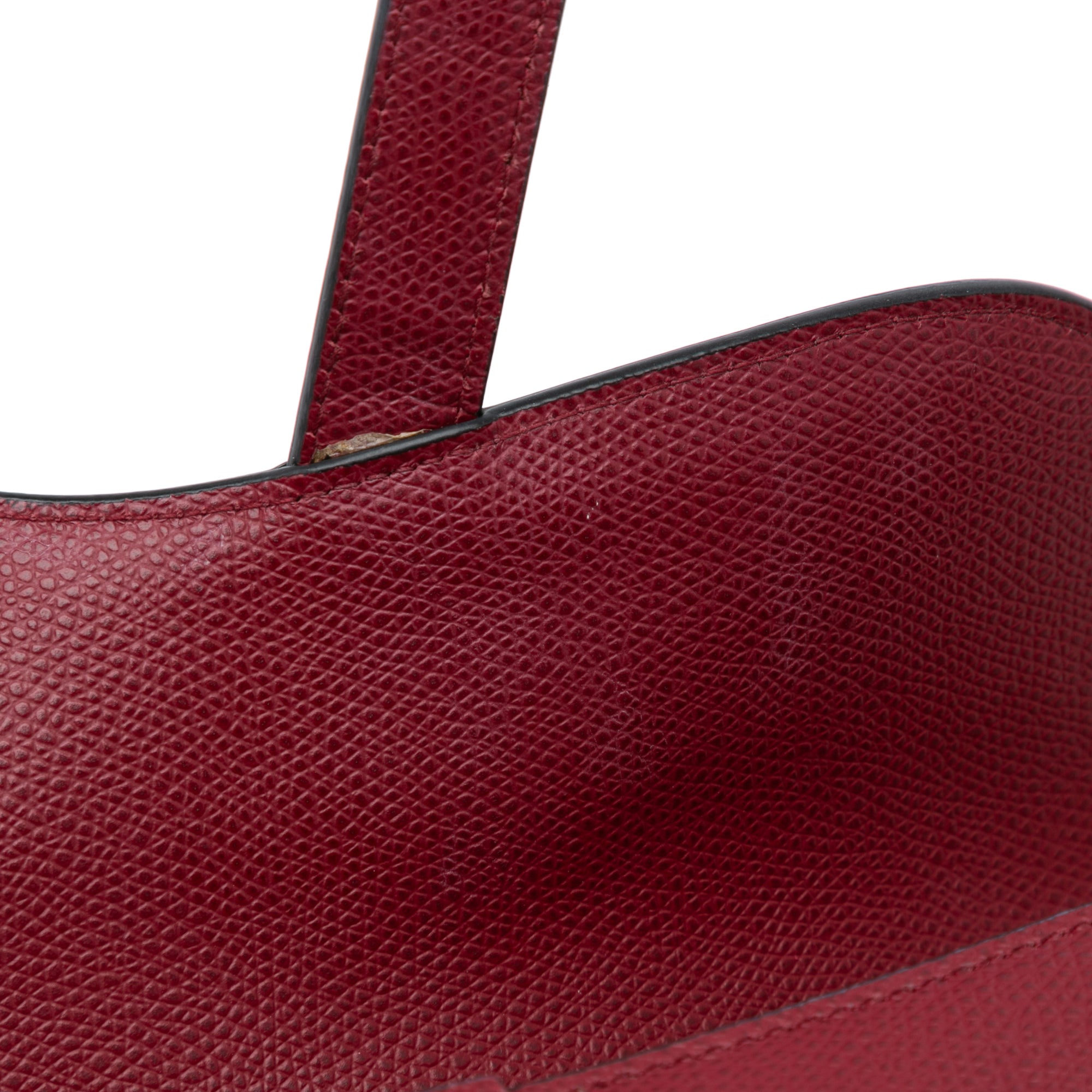 Dior Medium Leather Saddle In Red