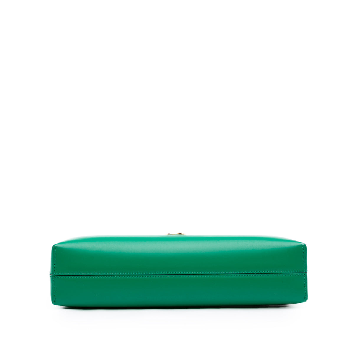 Ferragamo Leather Gancini Trifolio Shoulder Bag Green