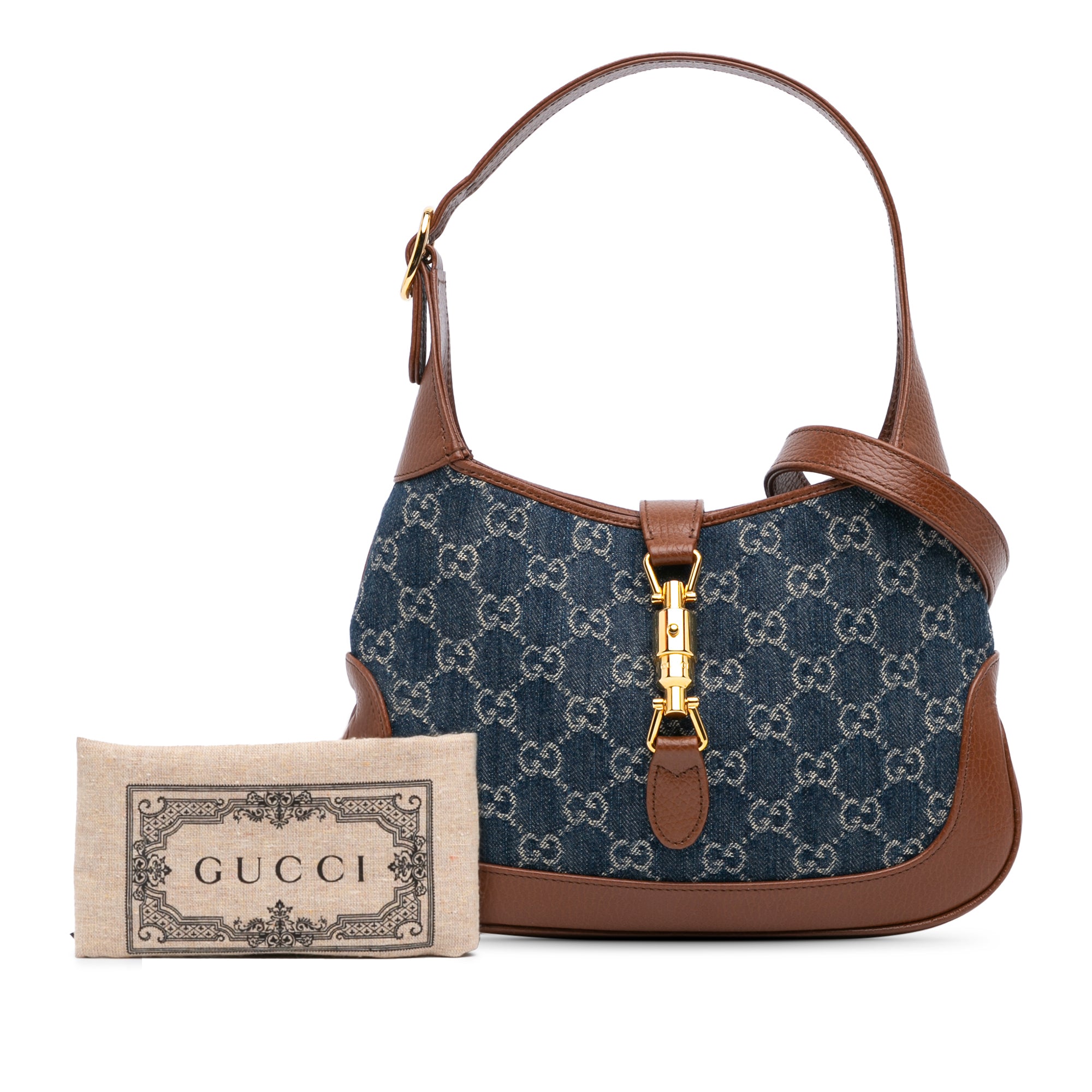 Gucci Small GG Denim Jackie 1961