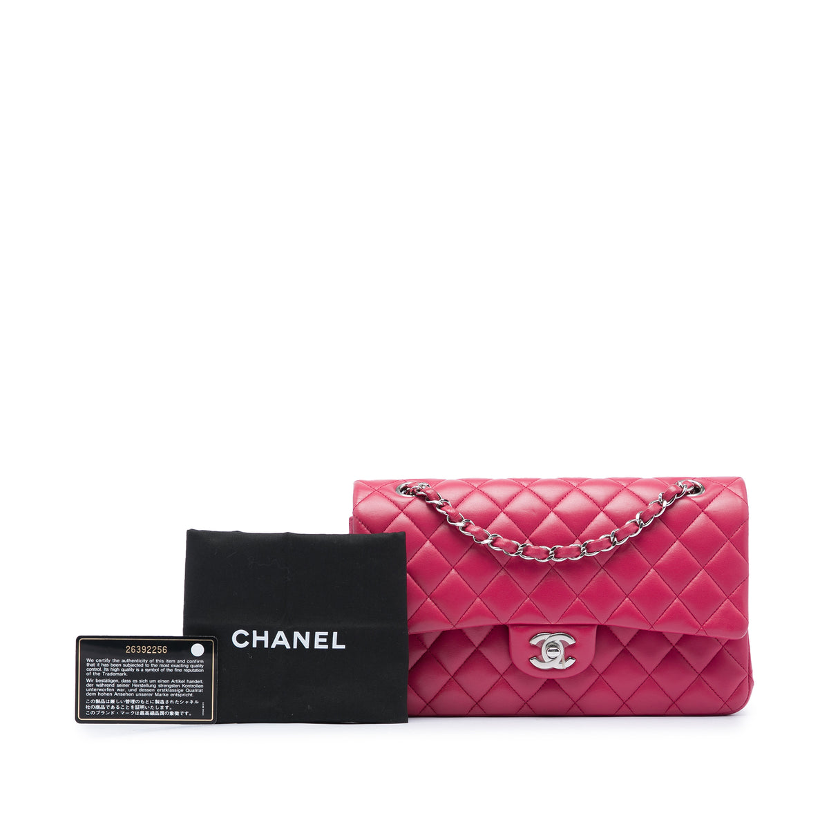Chanel Medium Classic Lambskin Double Flap Pink