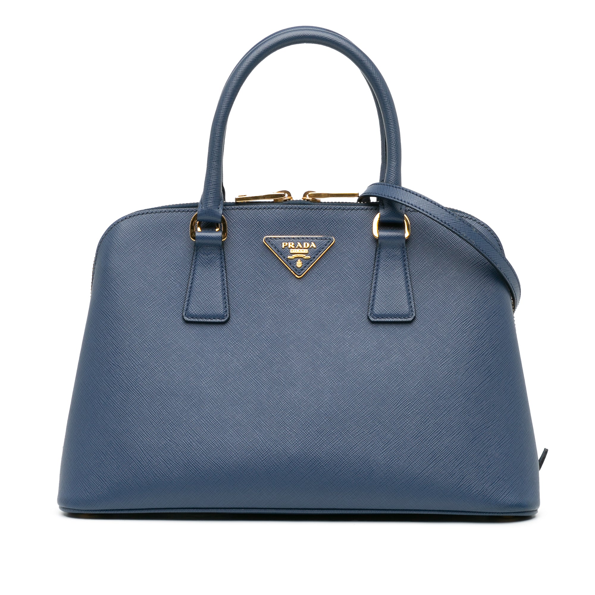 Prada Medium Saffiano Lux Promenade Satchel Bag