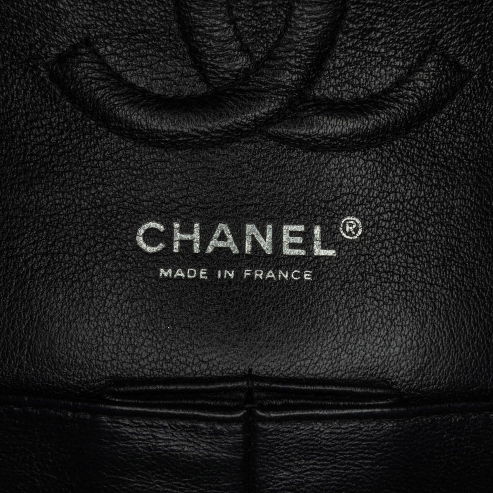 Chanel Medium Classic Patent Double Flap In Black