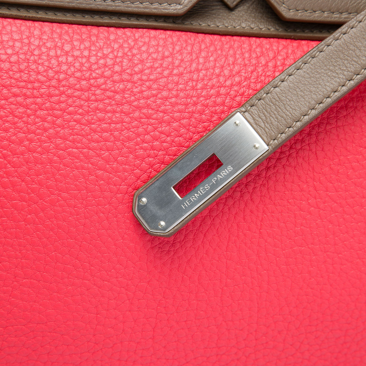 Hermès Tricolor Clemence and Swift Birkin Cascade Retourne 35 Pink