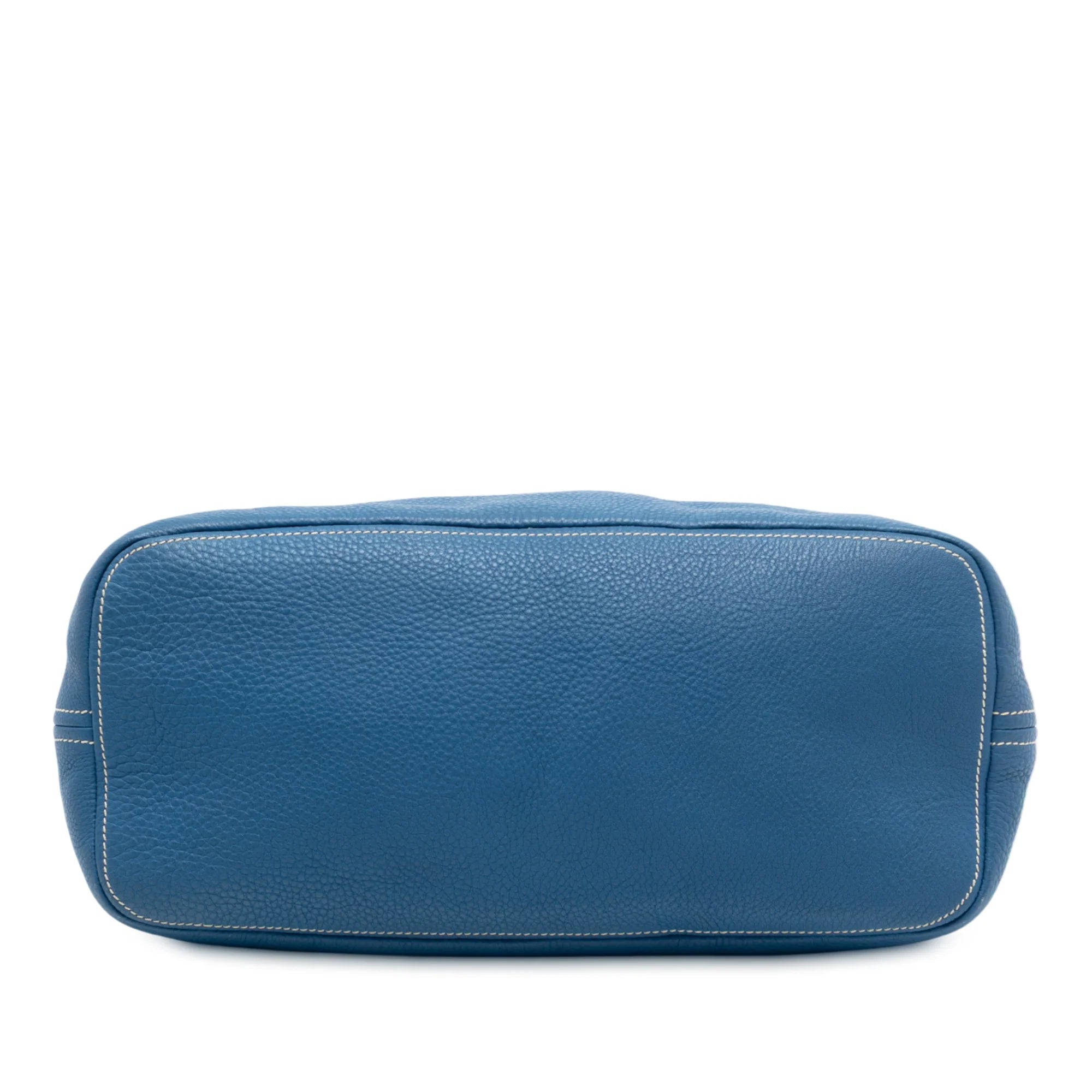 PRADA VITELLO DAINO HOGO BAG IN BLUE