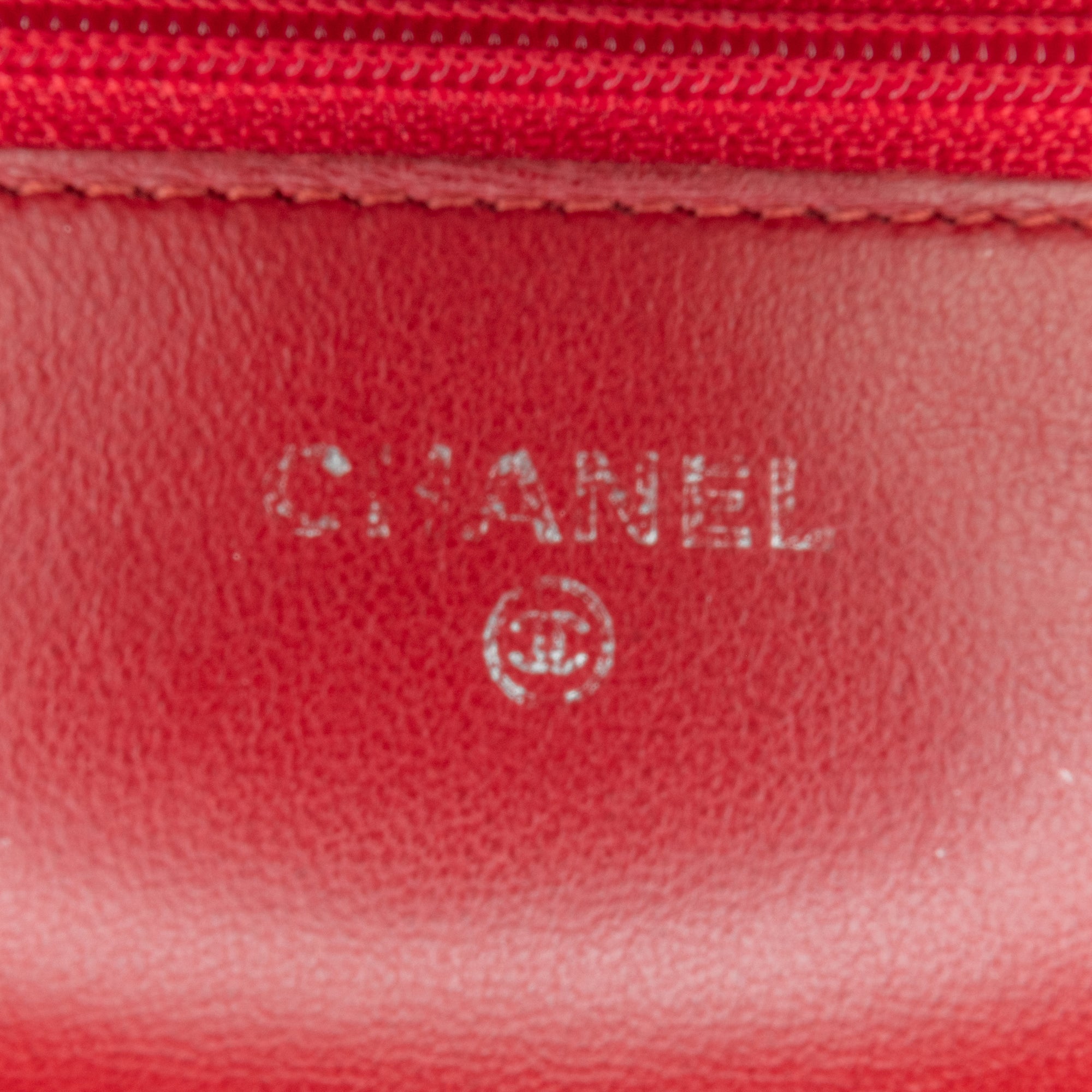 Chanel Classic Lambskin Wallet on Chain In Red