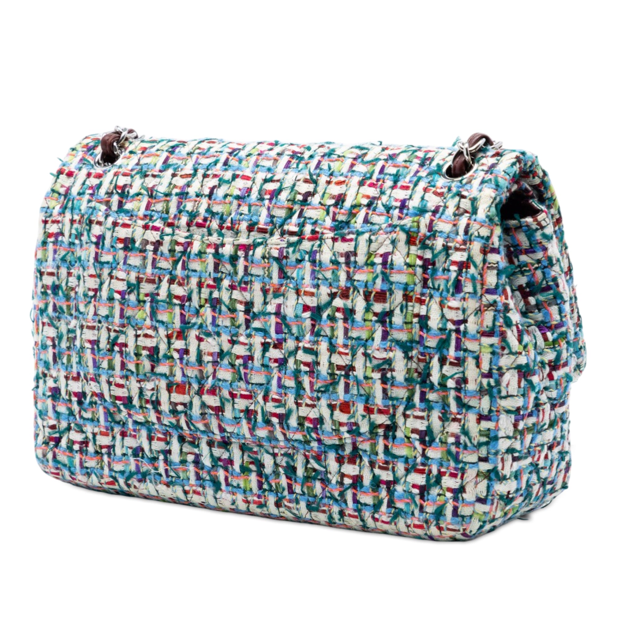 Chanel Jumbo Classic Tweed Double Flap Multi
