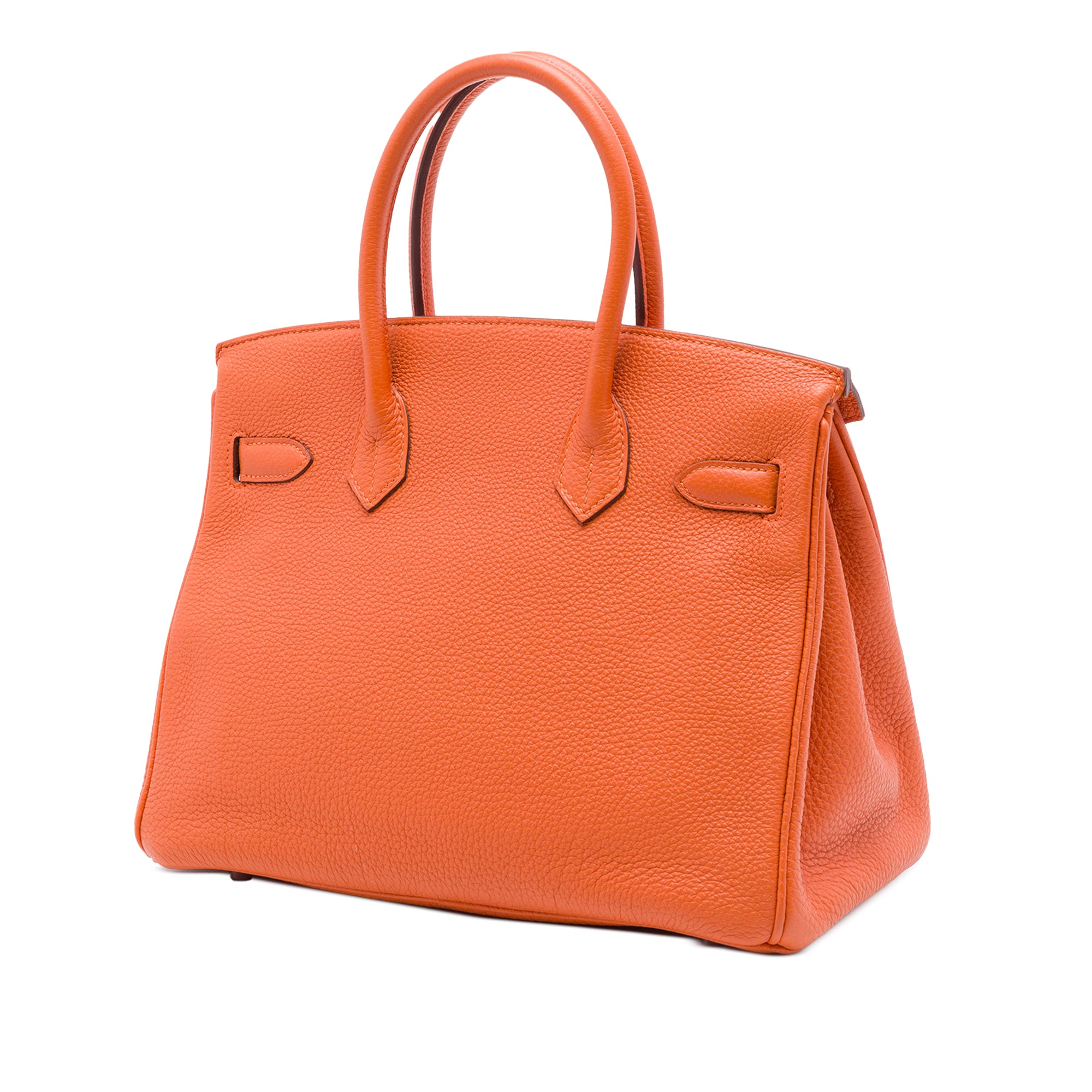 Hermès Clemence Birkin Retourne 30 Orange
