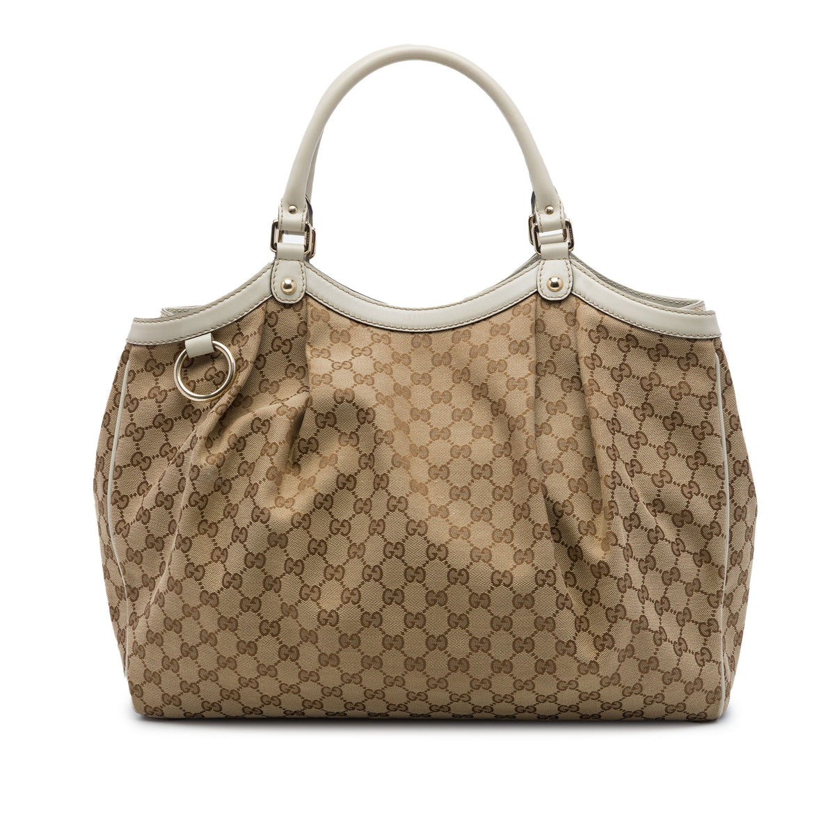 Gucci Large GG Canvas Sukey Tote Beige