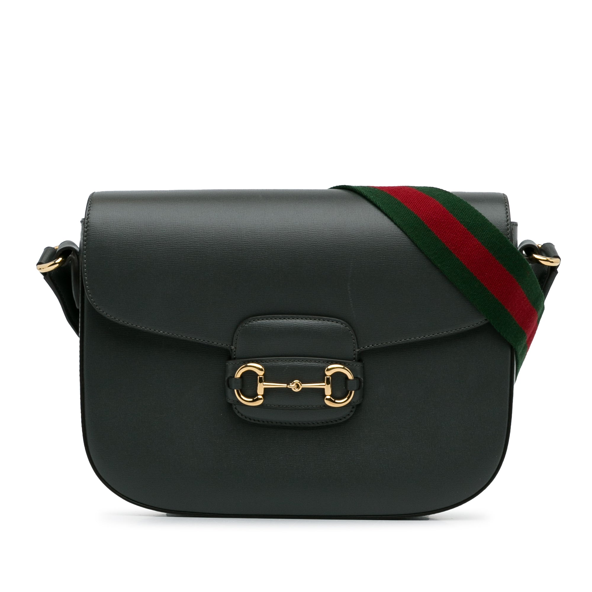 Gucci Horsebit 1955 Web Crossbody In Grey