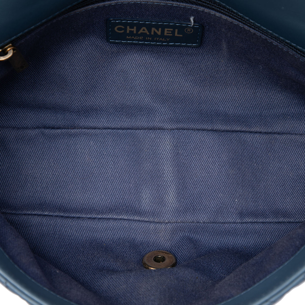 Chanel CC Quilted Calfskin Ombre Flap Blue