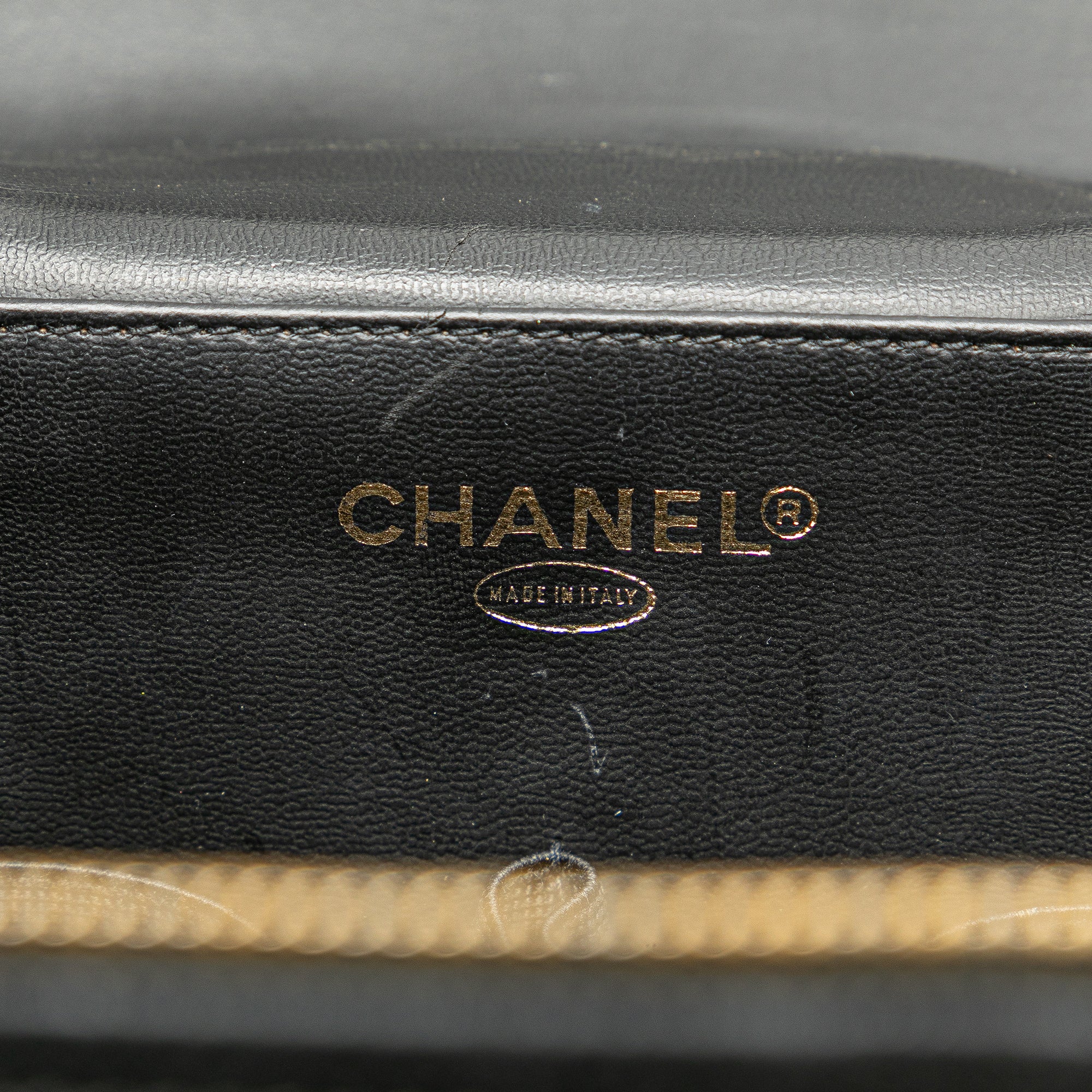 Chanel CC Caviar Vanity Train Case In Black