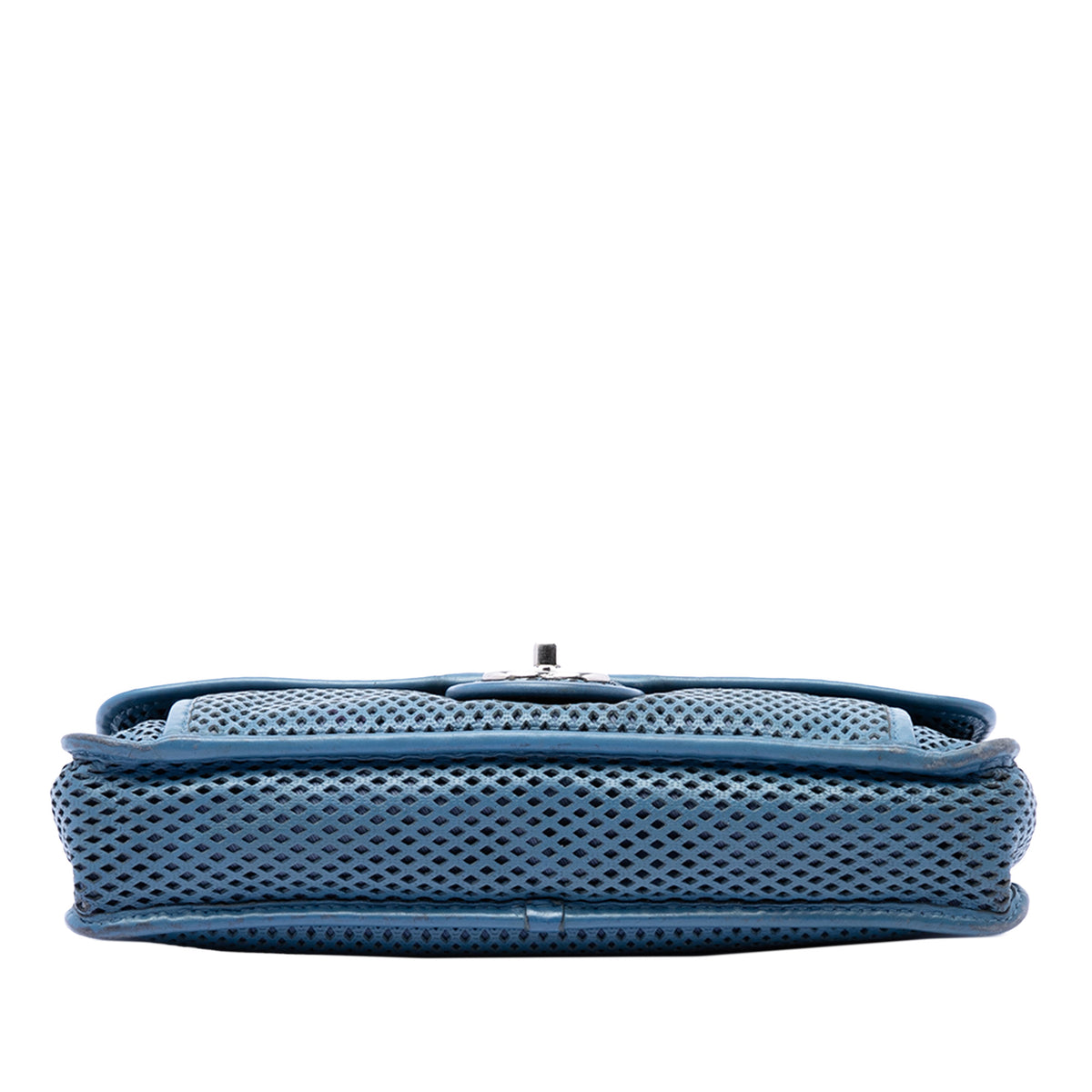 Chanel Medium Perforated Calfskin Up In The Air Flap Blue