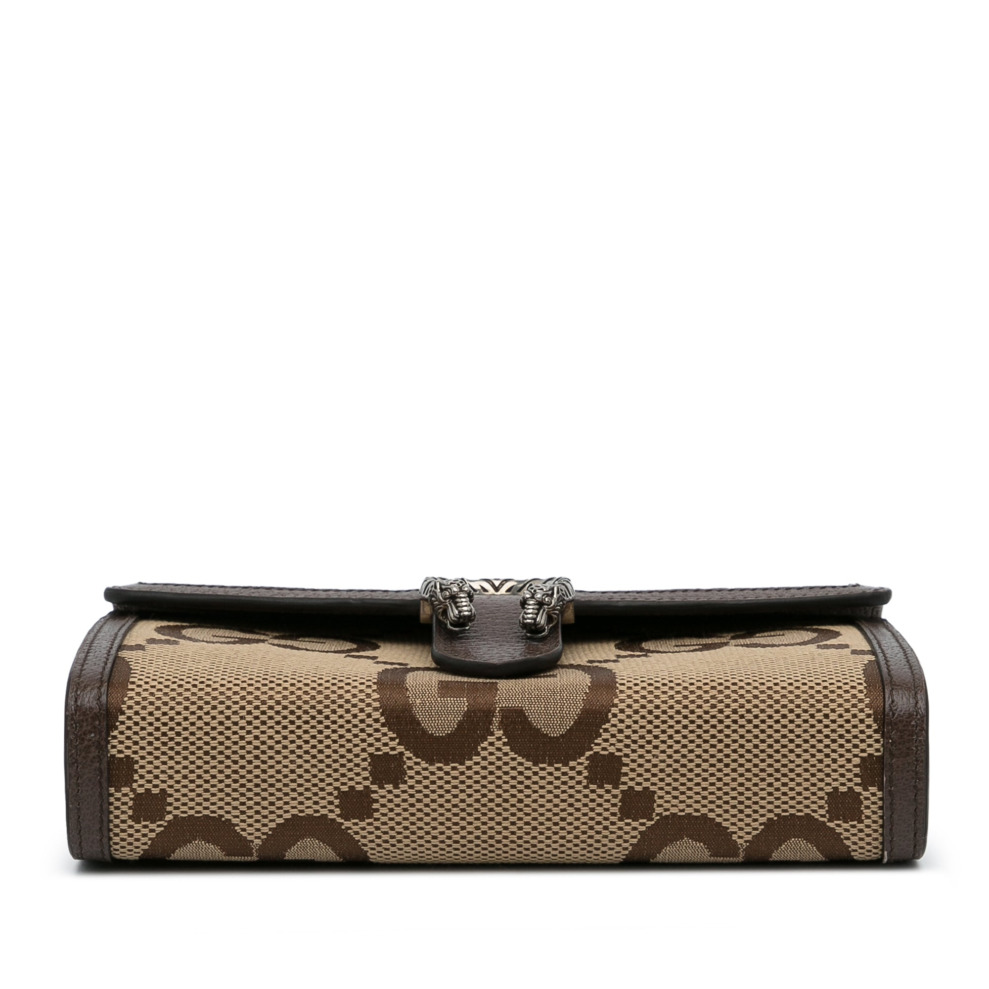 Gucci Mini Jumbo GG Dionysus Wallet on Chain In Brown