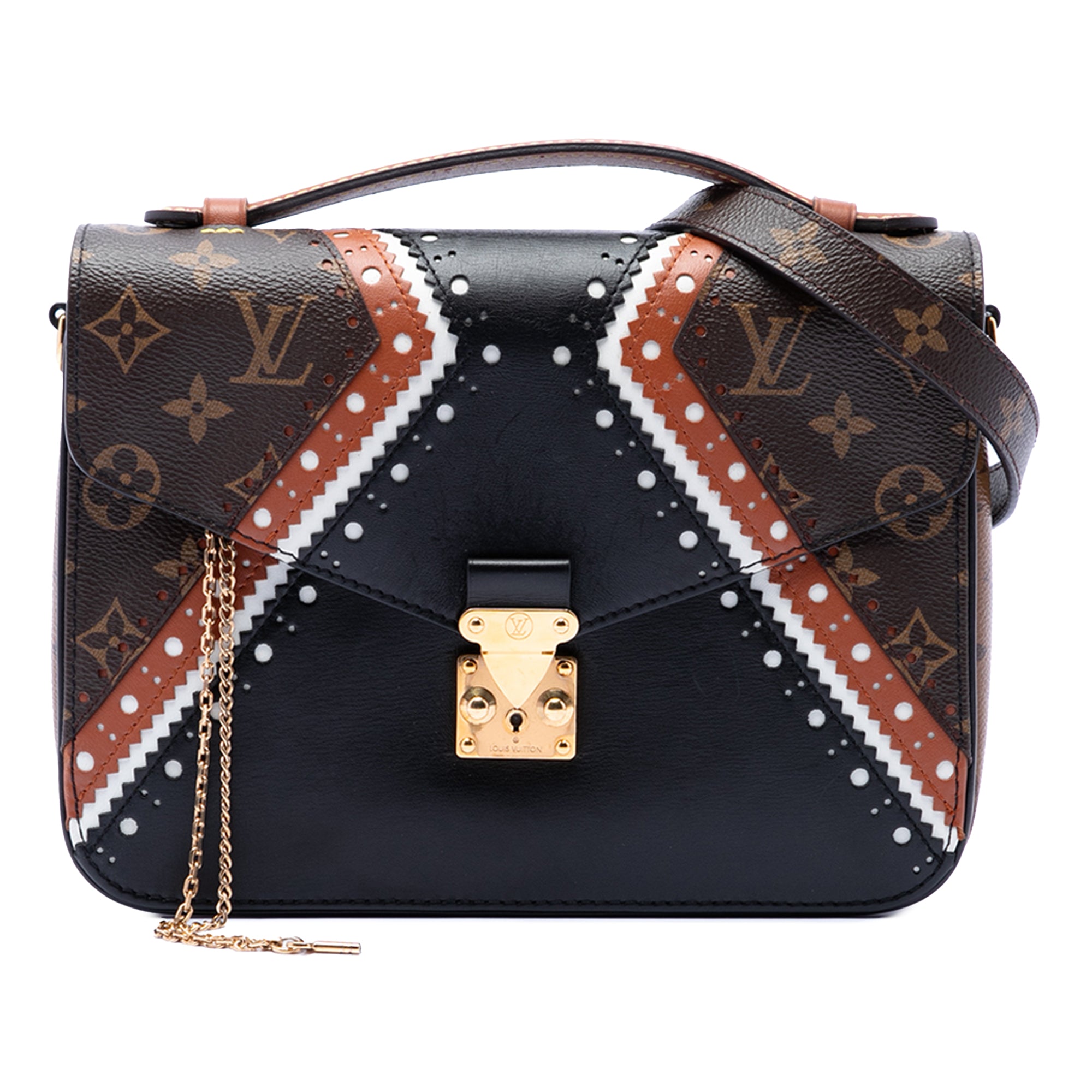 Louis Vuitton Monogram Brogue Pochette Metis Brown