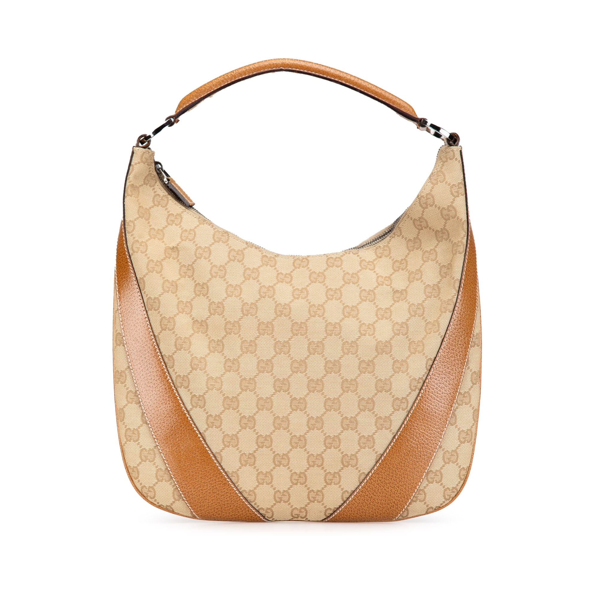 Gucci GG Canvas Hobo In Beige