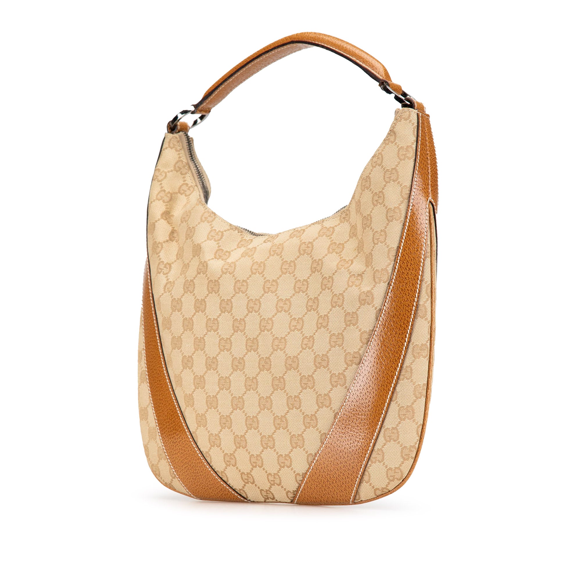 Gucci GG Canvas Hobo In Beige