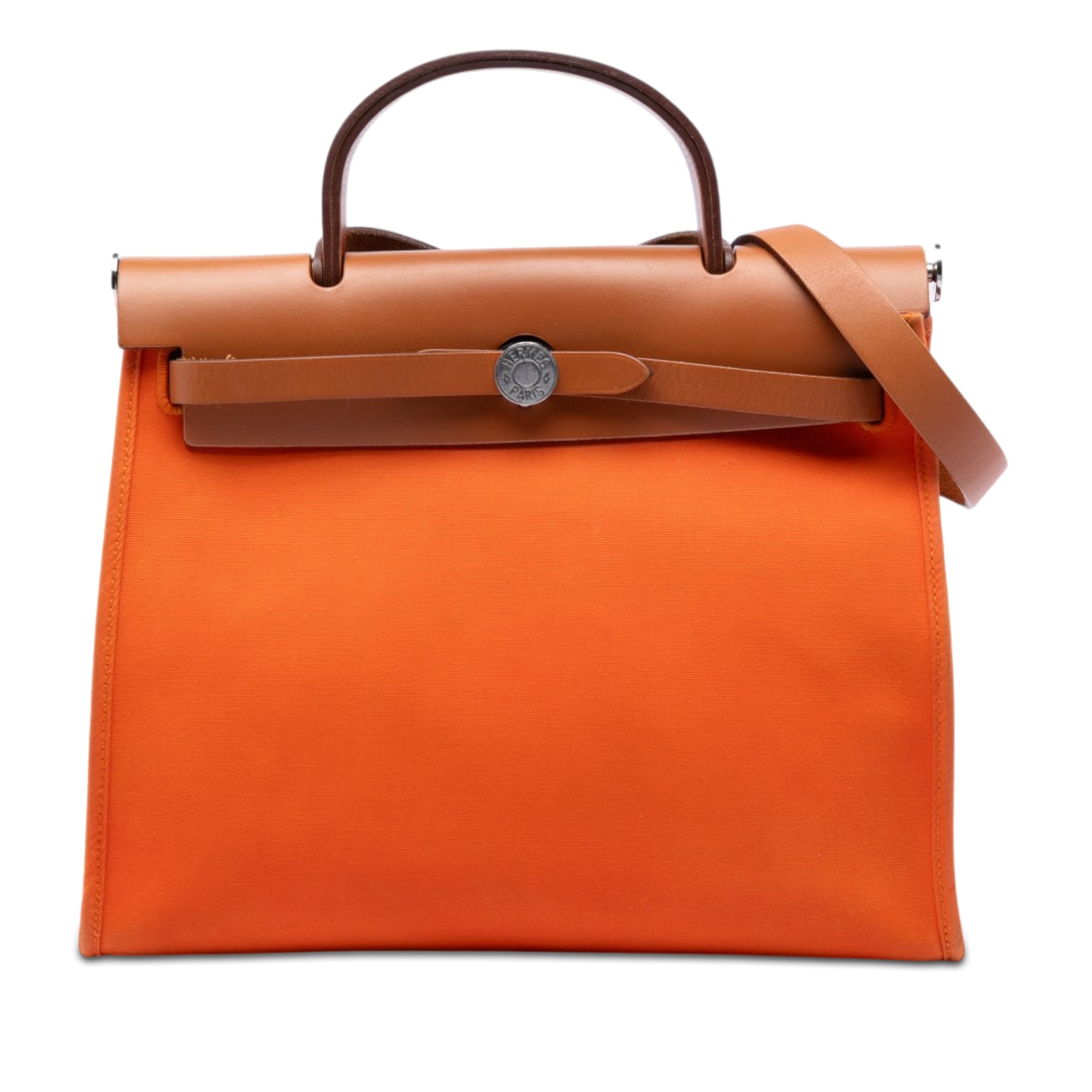 Hermès Toile Herbag Zip 31 Brown