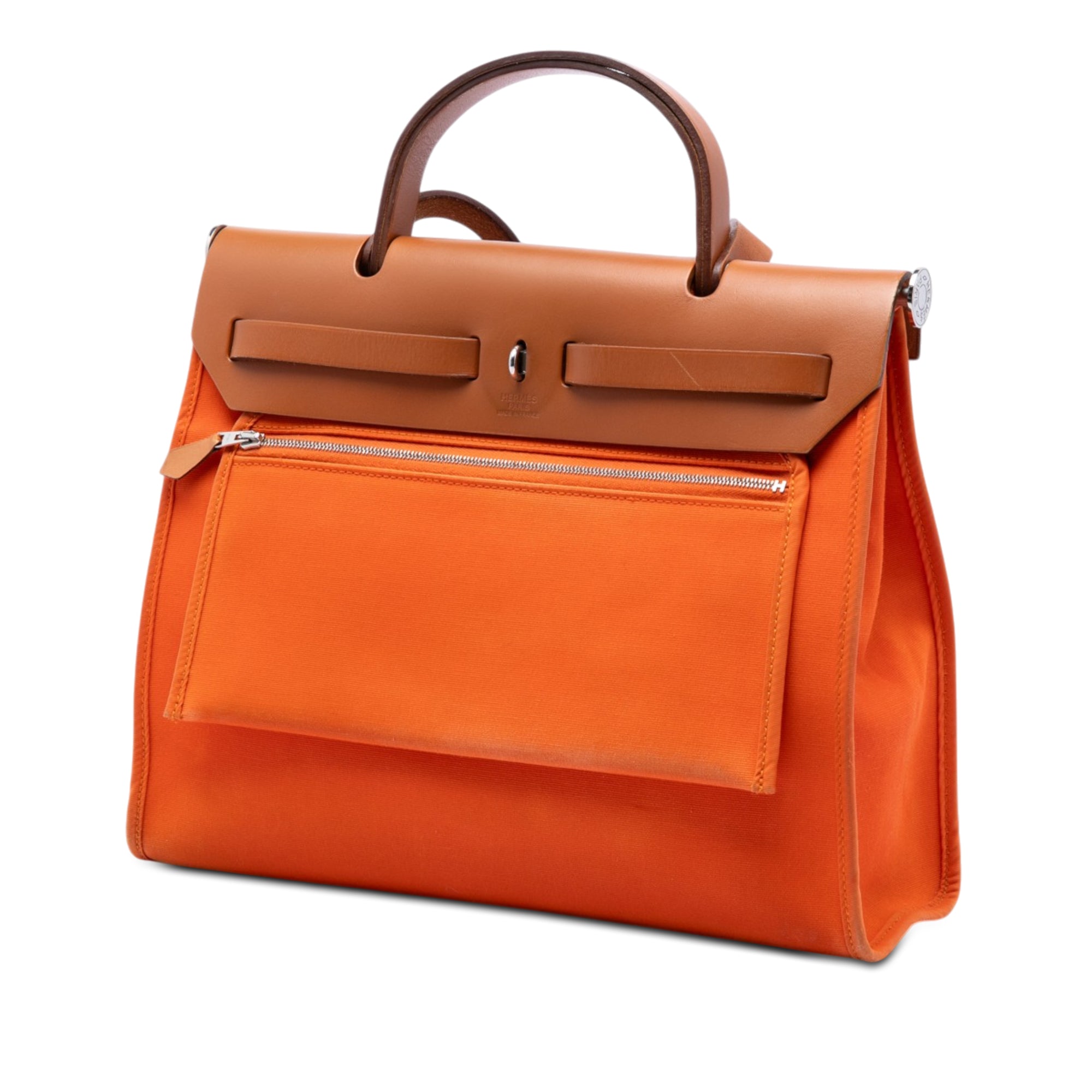 Hermès Toile Herbag Zip 31 Brown