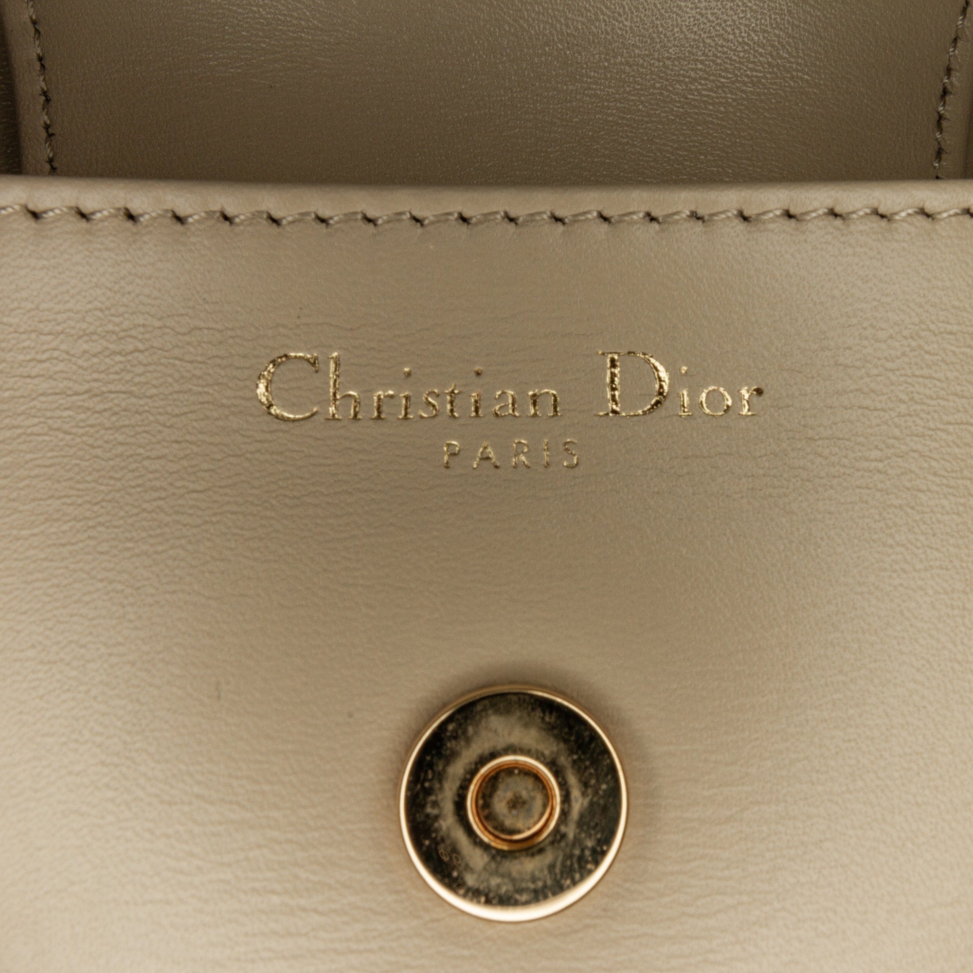 Dior Medium DiorDouble Chain Bag In Beige