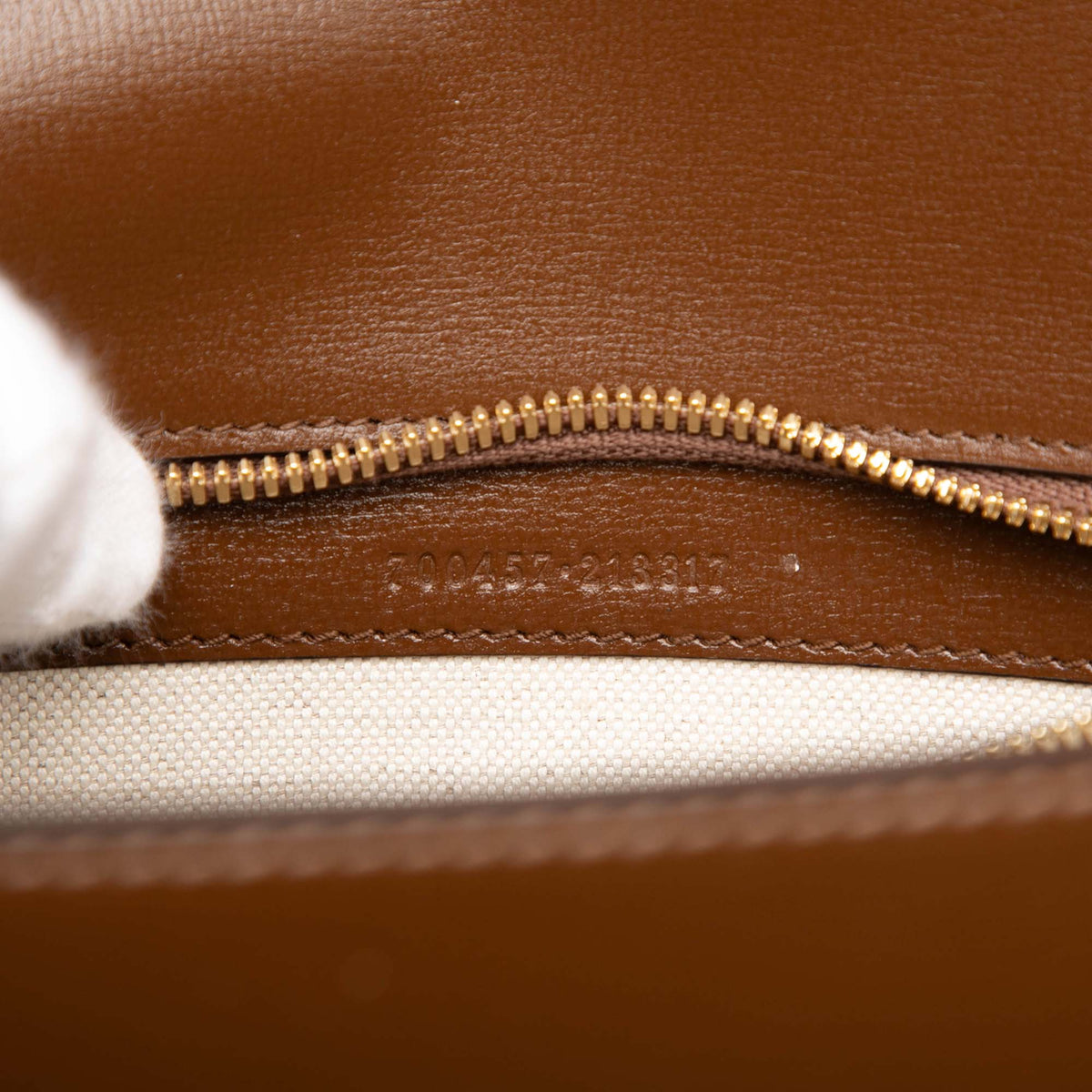 Gucci Large Calfskin Web Horsebit 1955 Crossbody Brown