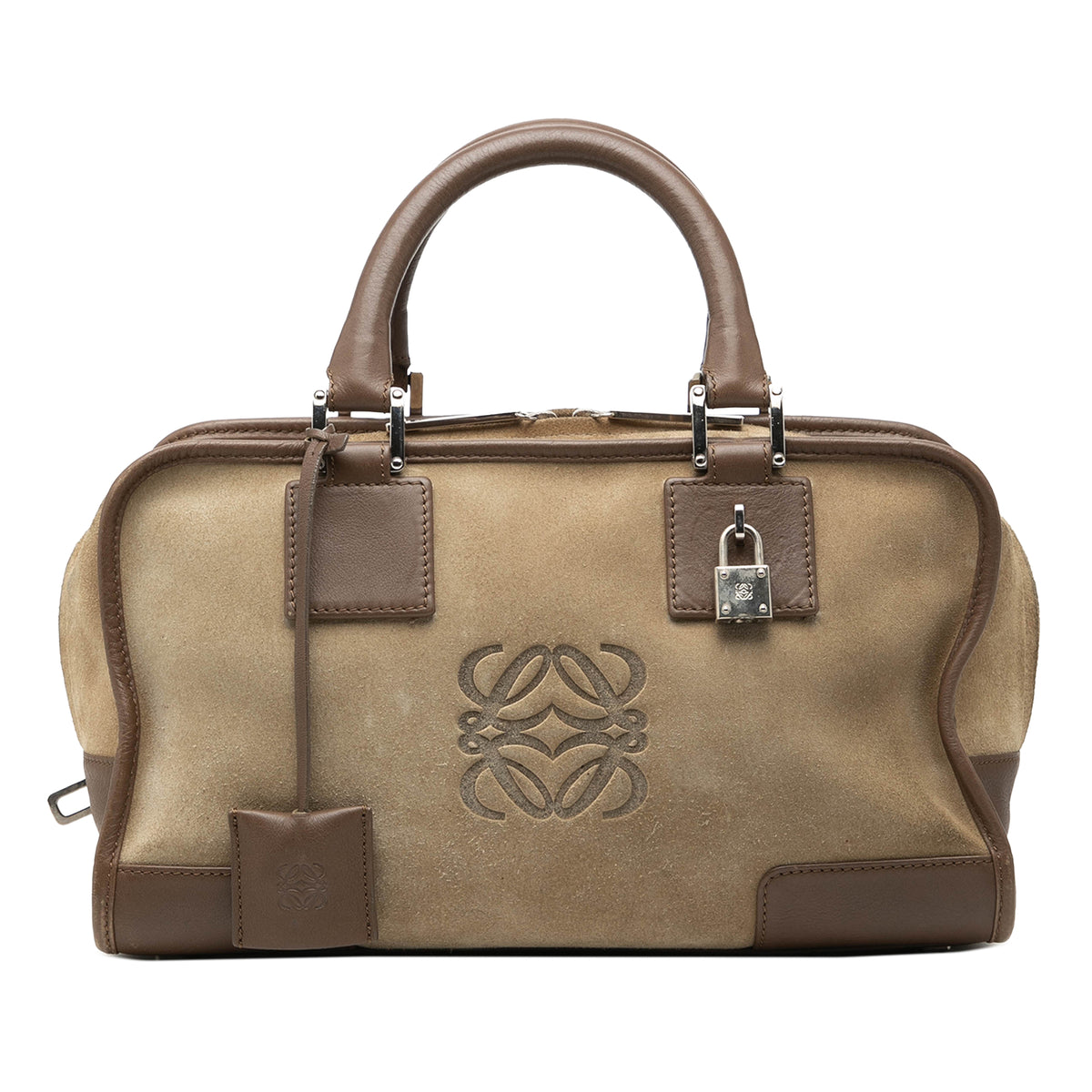 LOEWE Suede Amazona 28 Brown