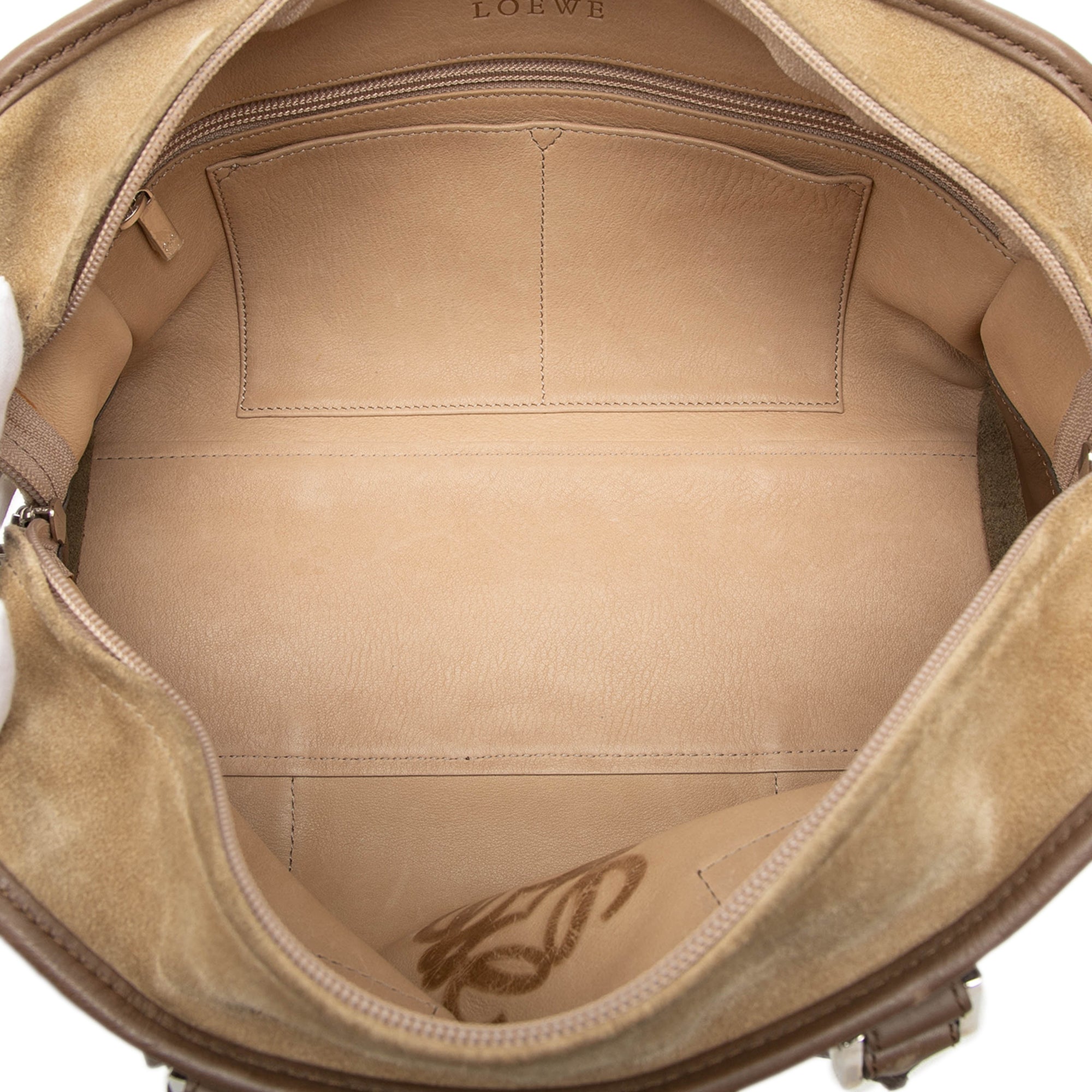 LOEWE Suede Amazona 28 Brown