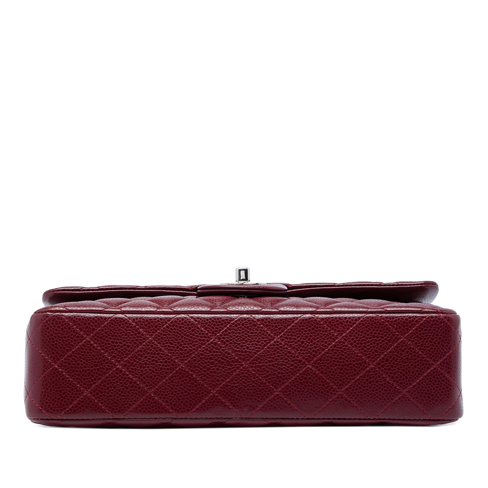 Chanel Medium Classic Caviar Double Flap Boredeaux