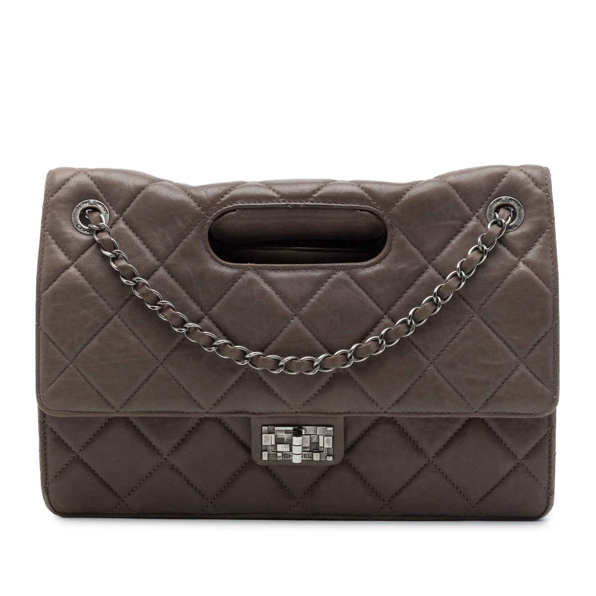 Chanel Paris Byzance Jumbo Washed Lambskin Take Away Flap Brown
