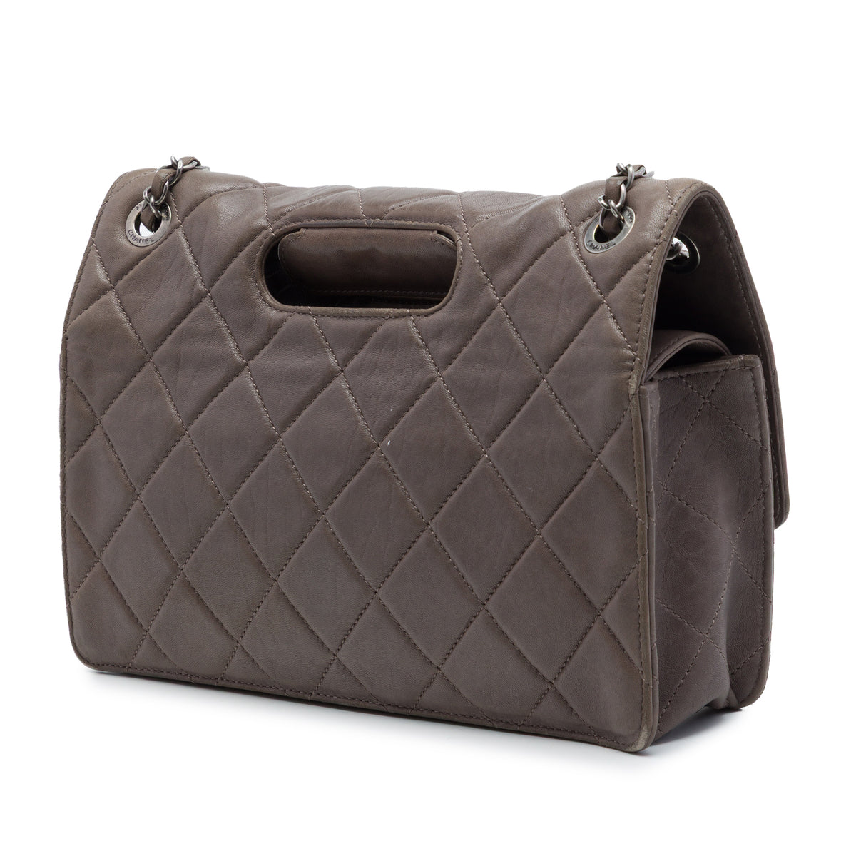 Chanel Paris Byzance Jumbo Washed Lambskin Take Away Flap Brown