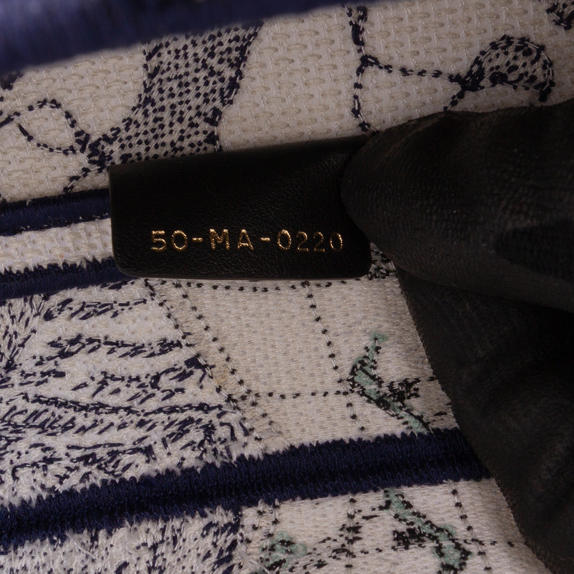 Christian Dior Canvas Embroidered Around the World Saddle Bag