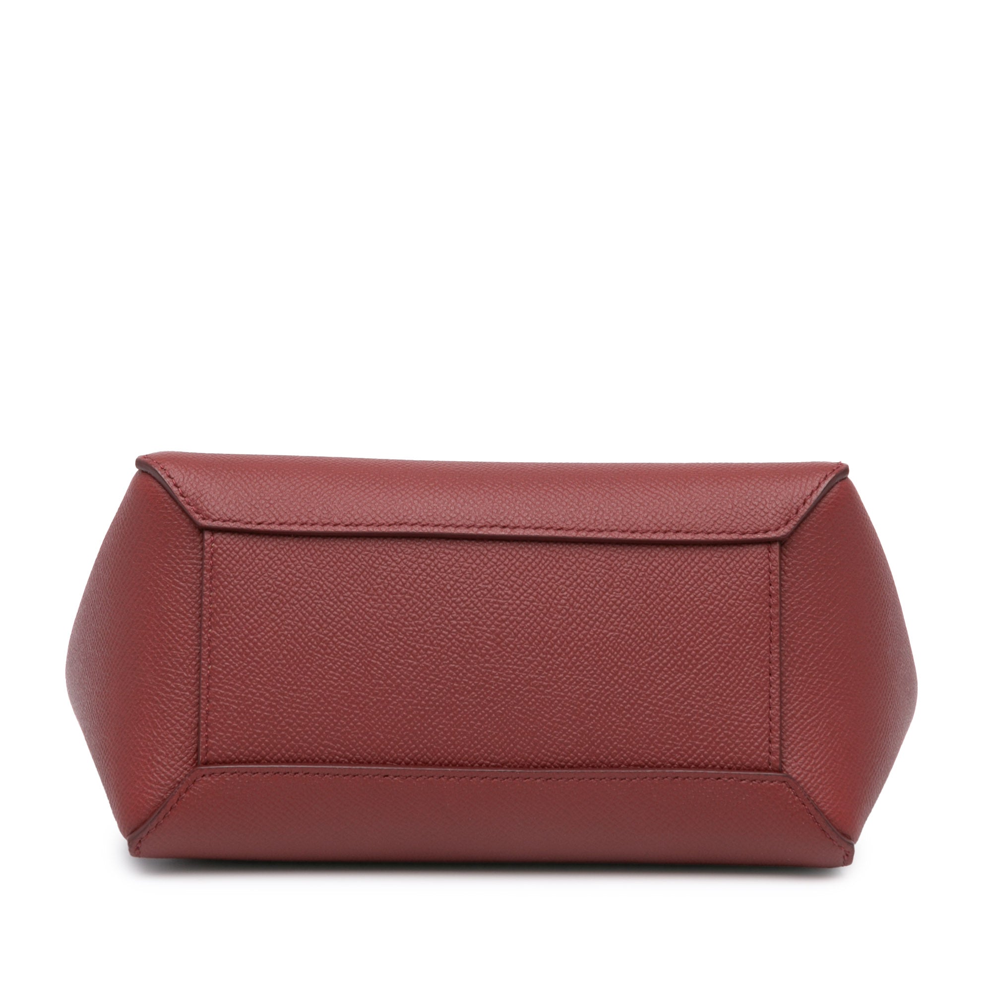 Celine Micro Calfskin Belt Bag Satchel In Red