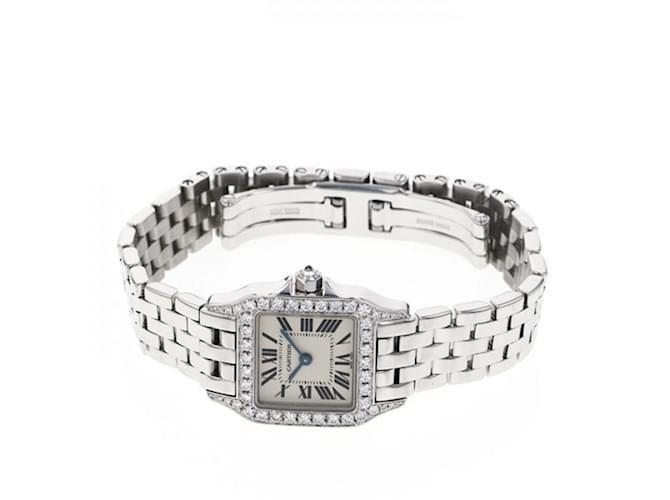 Cartier Santos Demoiselle Watch In White Gold with Diamonds