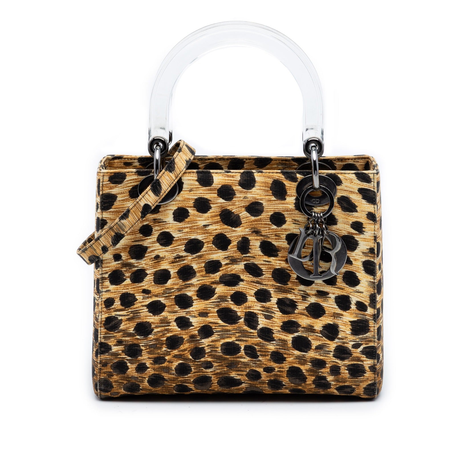 Lady Dior Medium Canvas in Leopard Print
