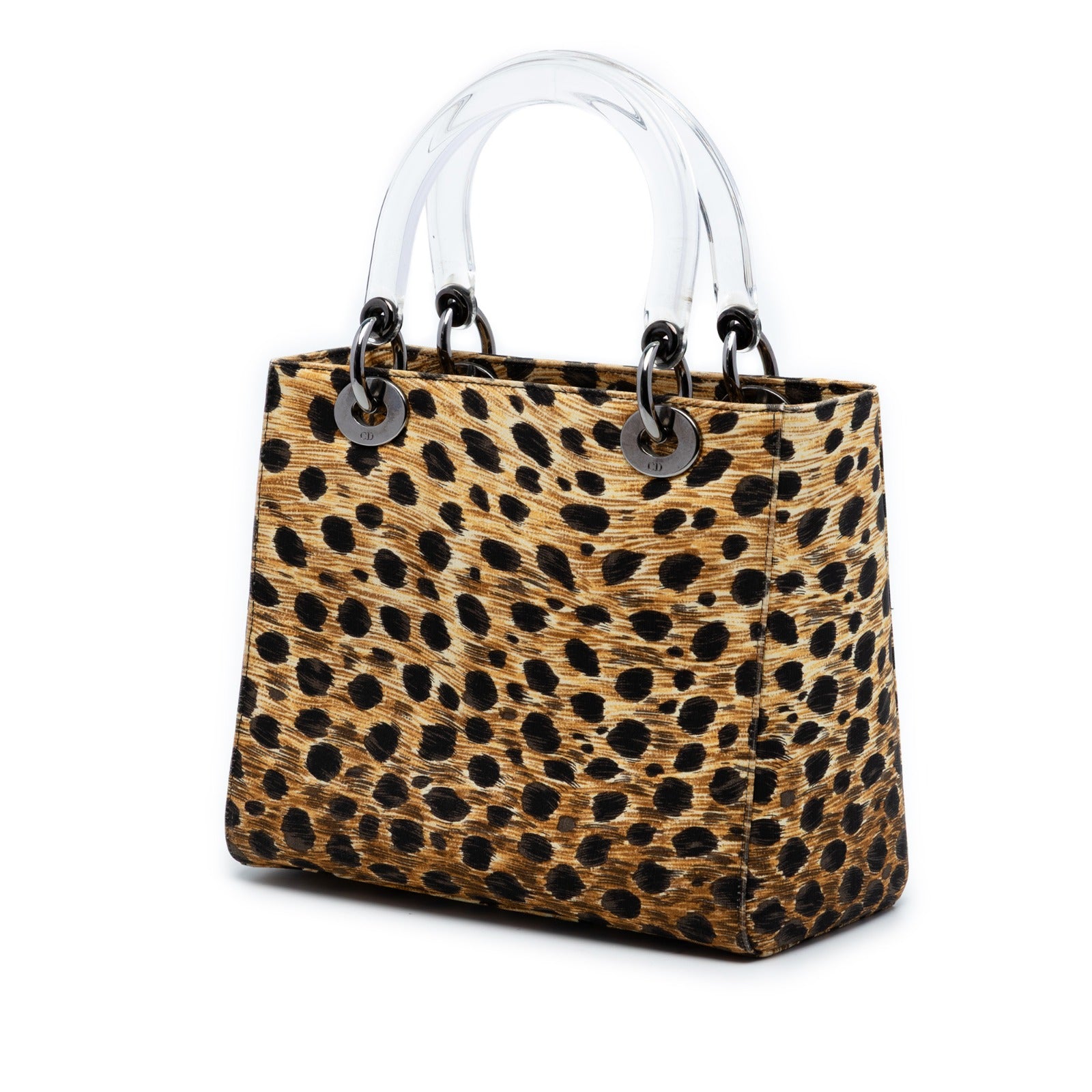 Lady Dior Medium Canvas in Leopard Print