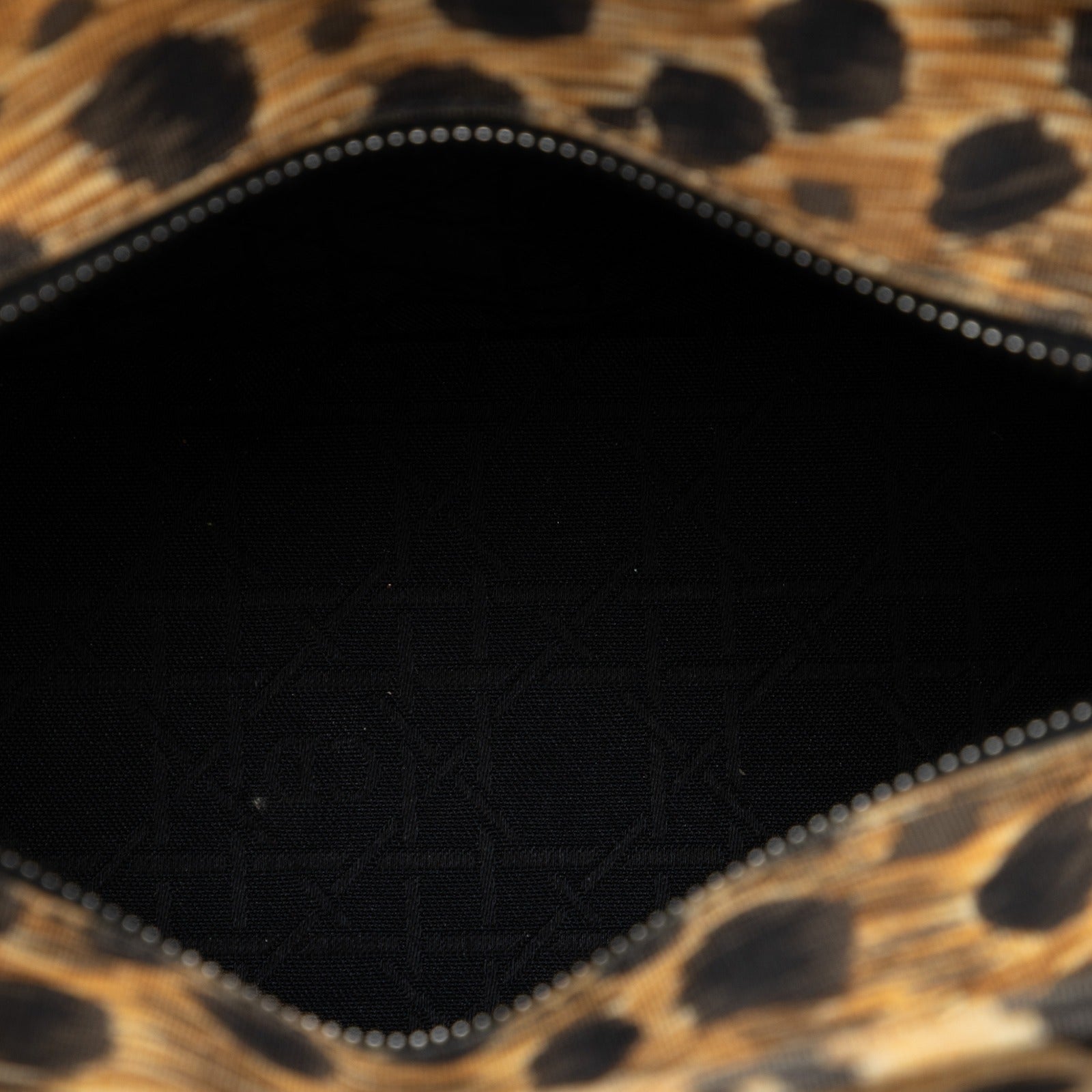 Lady Dior Medium Canvas in Leopard Print