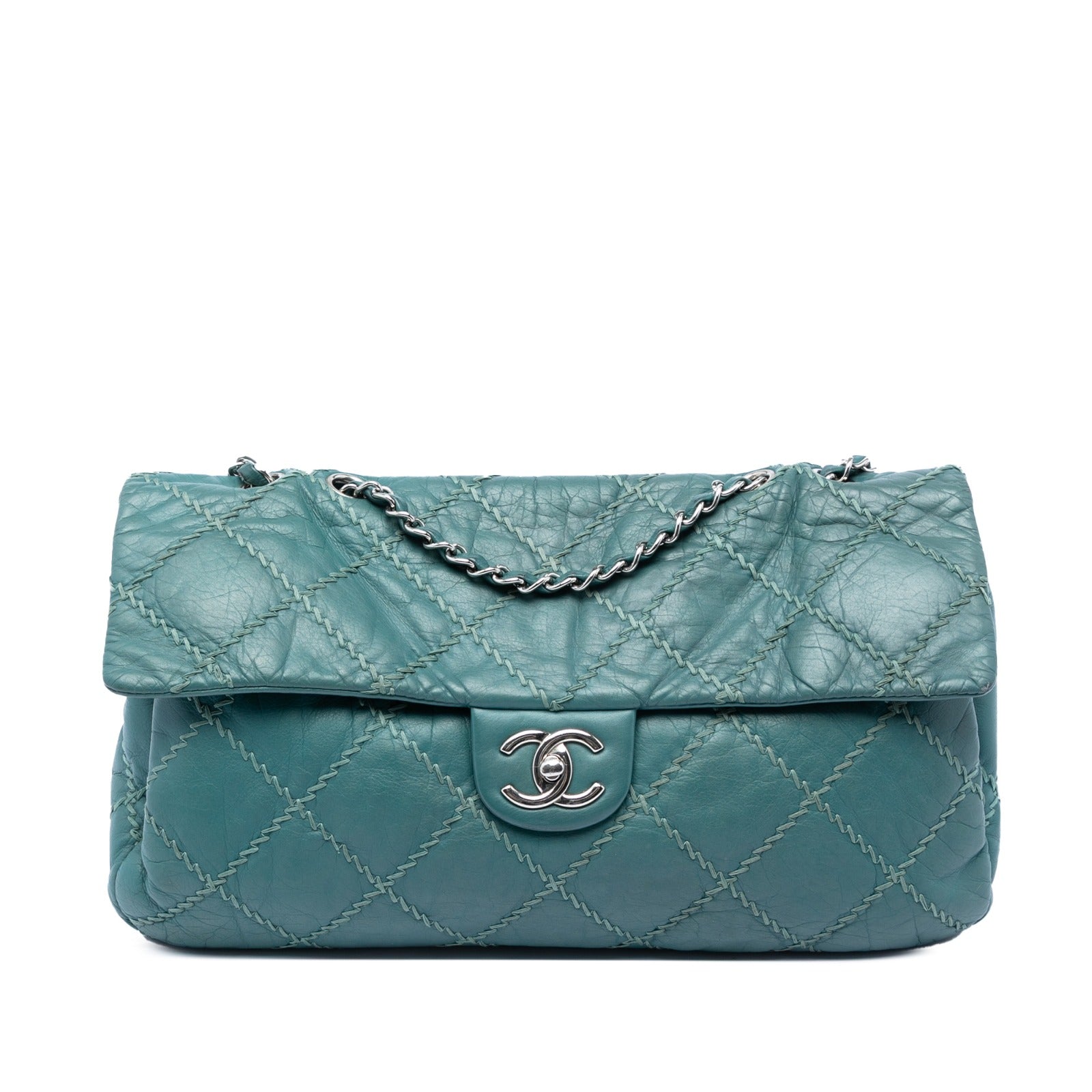 Chanel Ultimate Stitch East West Flap in Blue