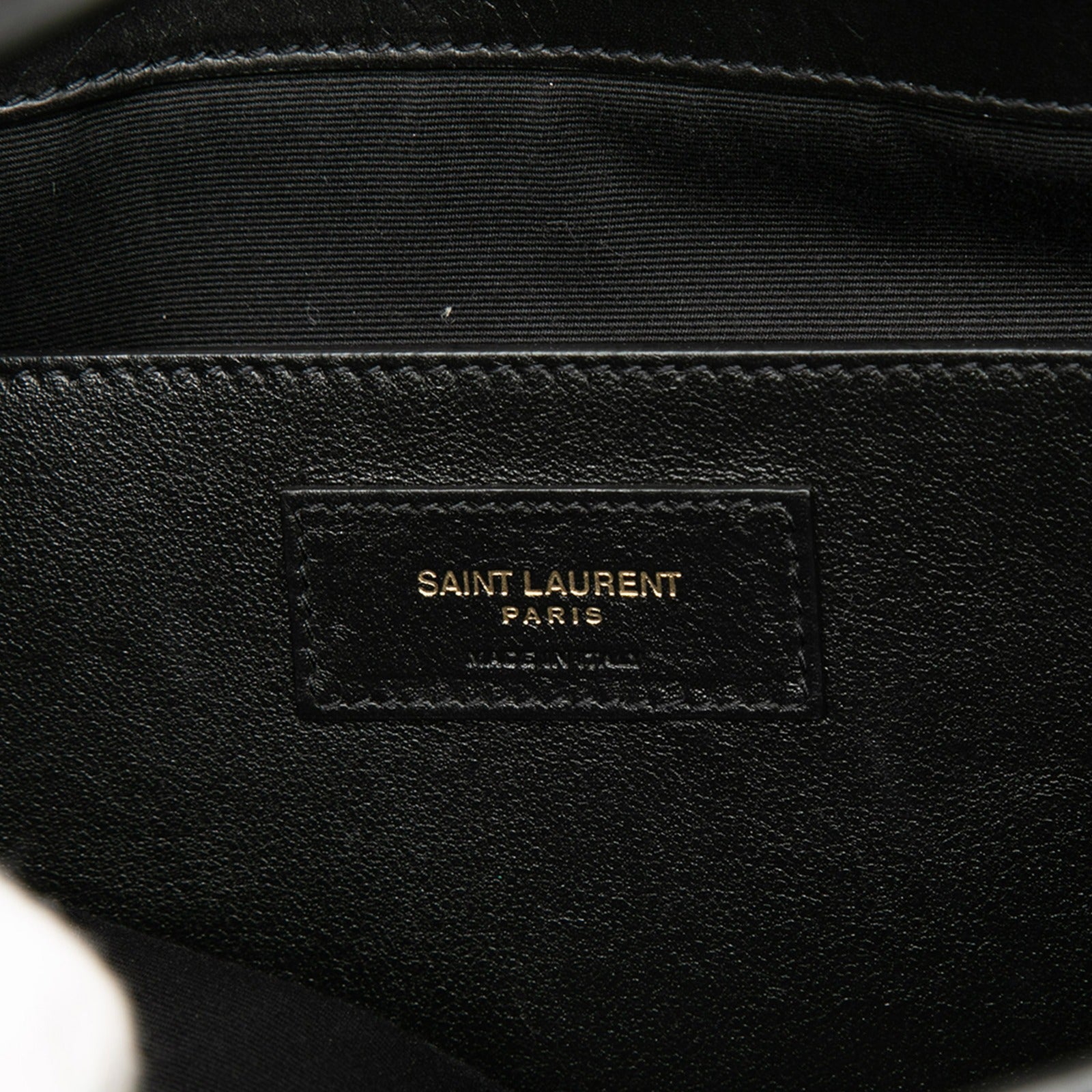 Saint Laurent Boucle Raffia Tote