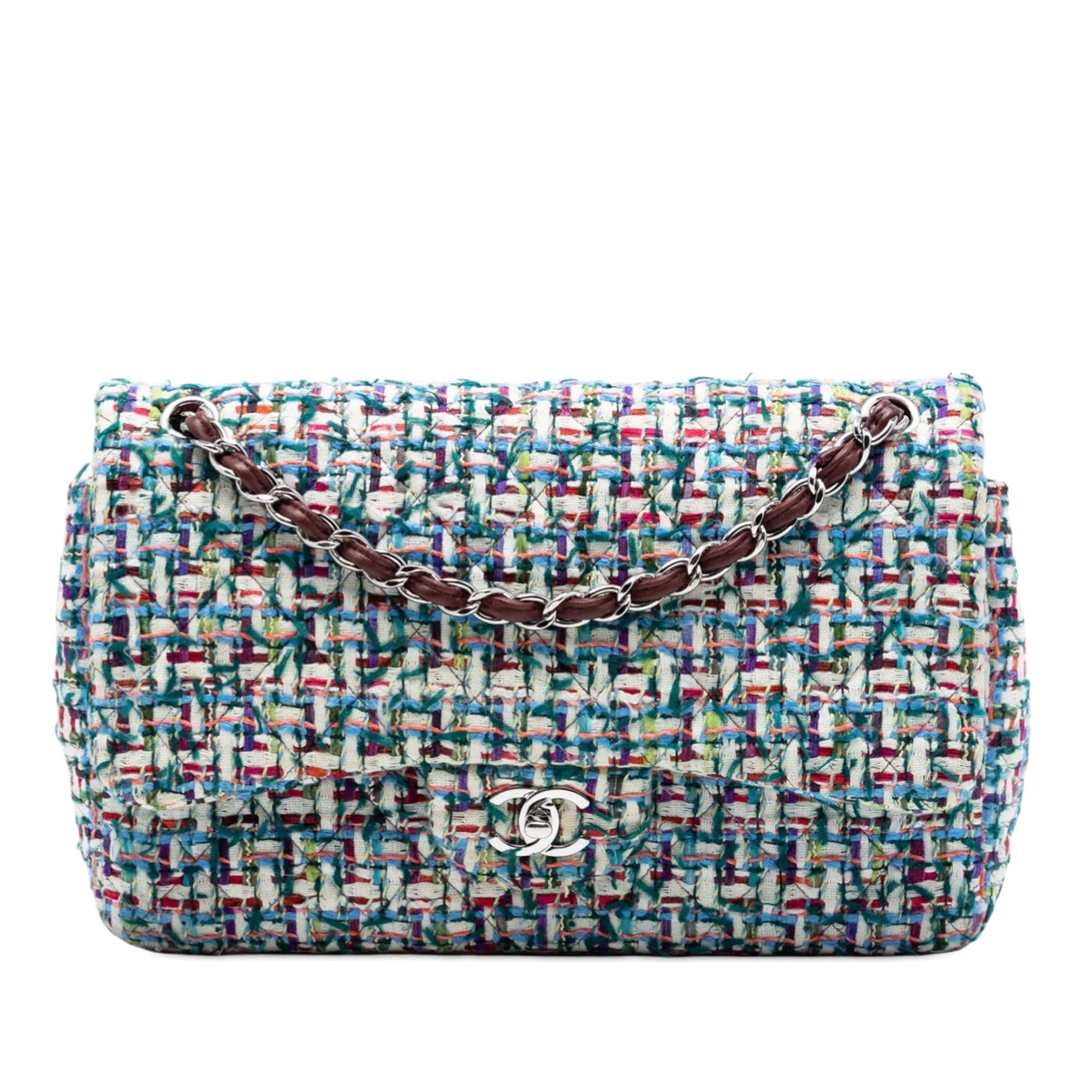 Chanel Jumbo Classic Tweed Double Flap Shoulder Bag