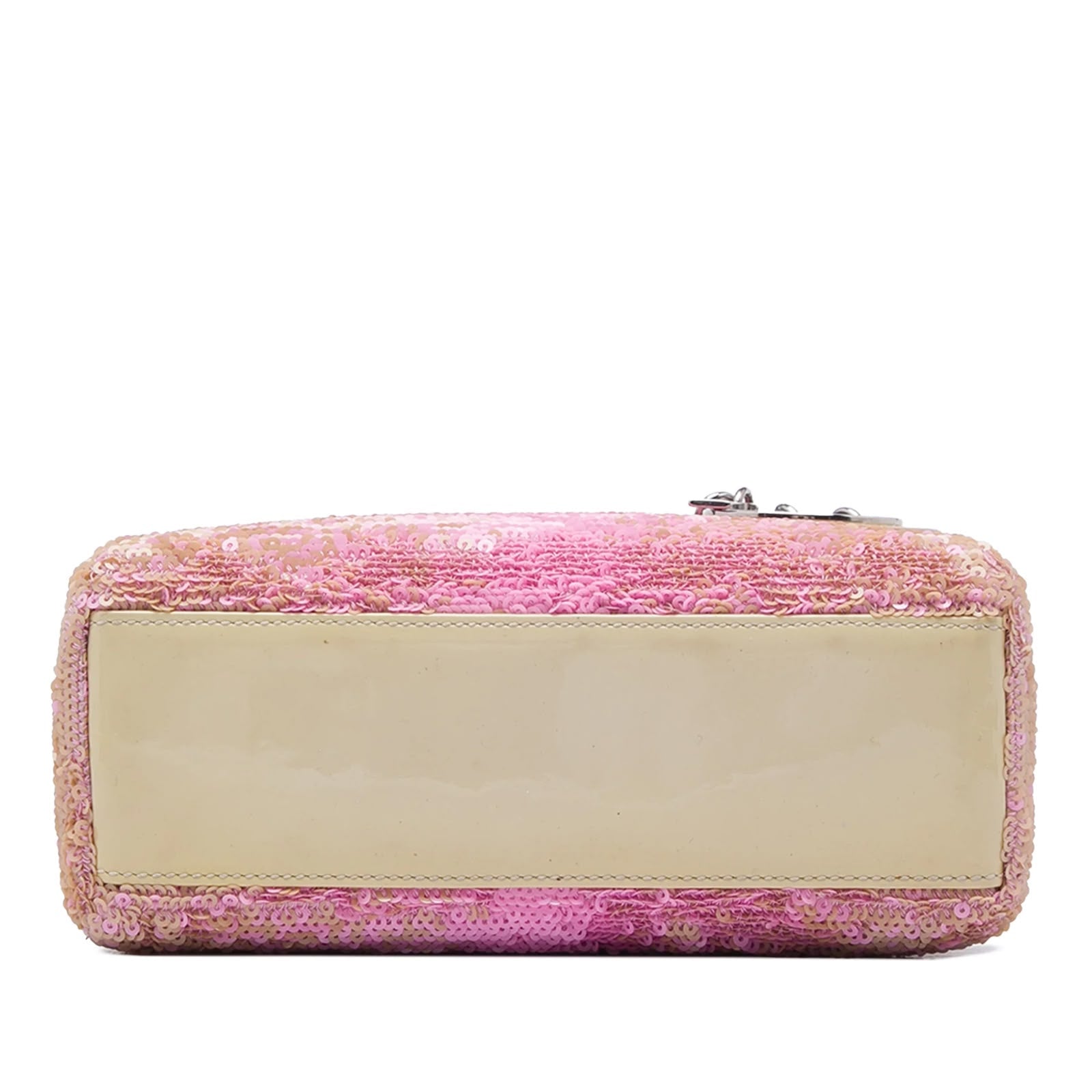 Mini Patent Sequined Lady Dior Satchel