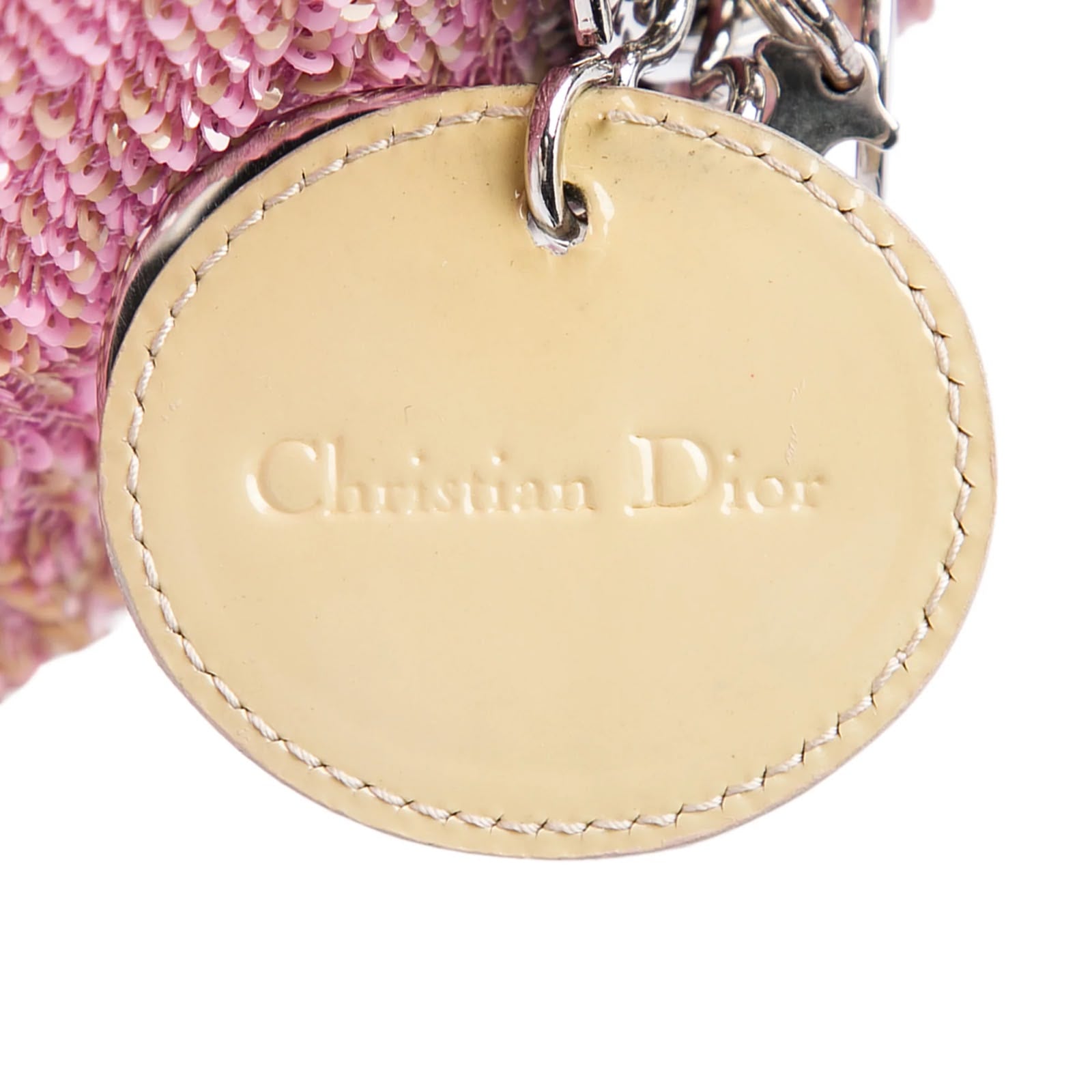 Mini Patent Sequined Lady Dior Satchel