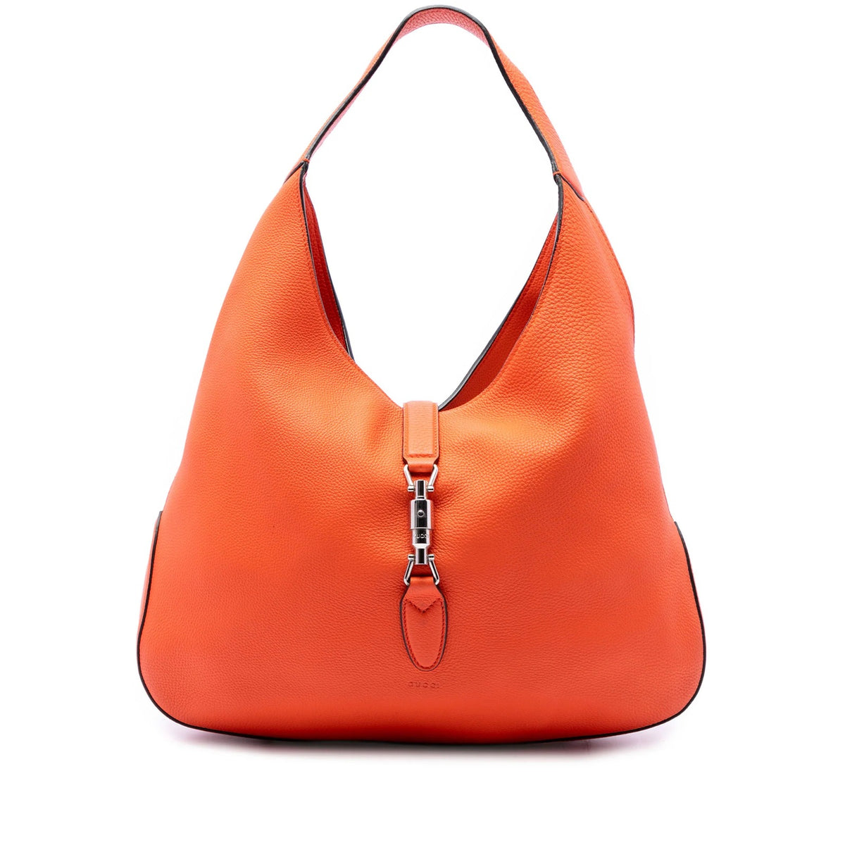 Gucci Jackie Hobo in Orange Calfskin Soft