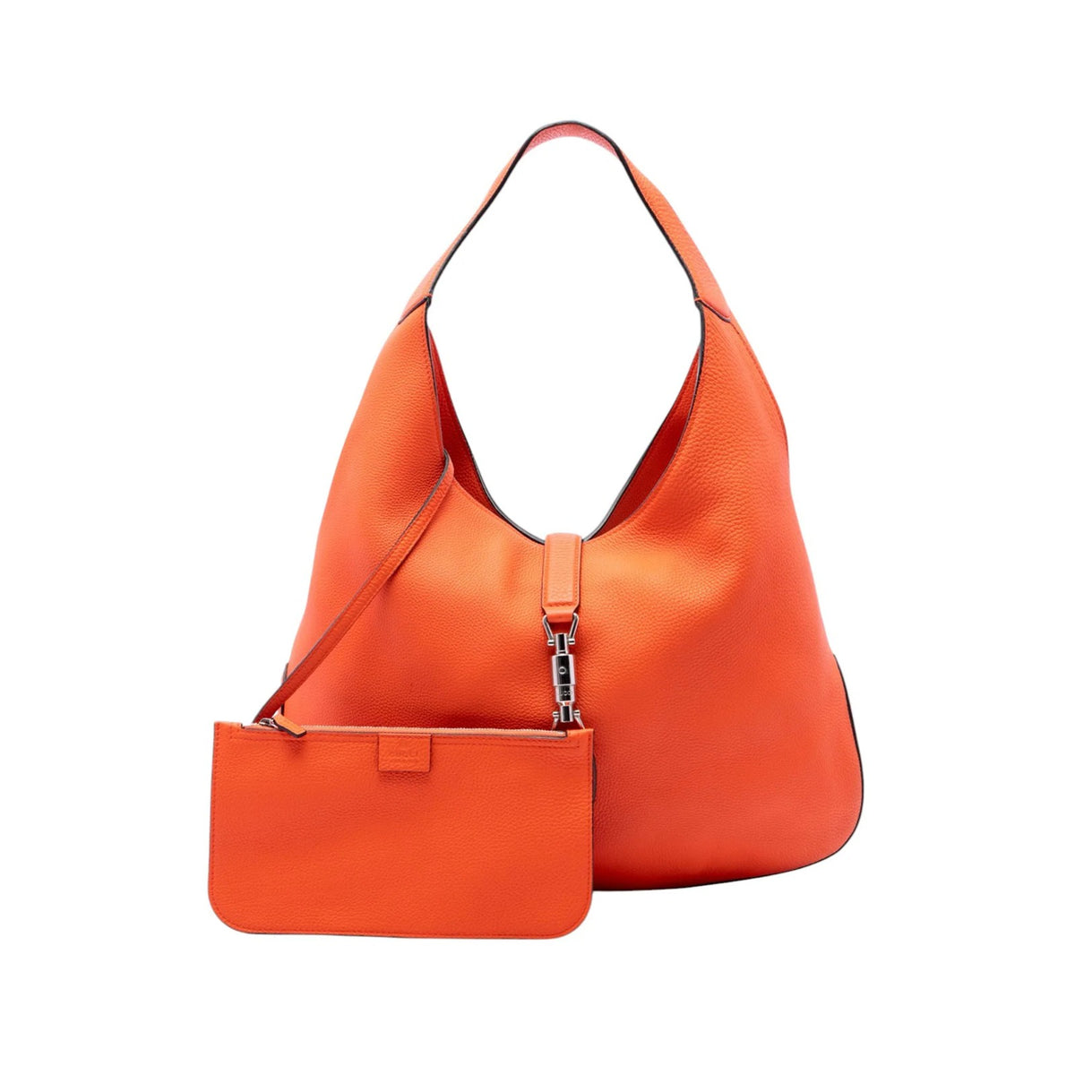 Gucci Jackie Hobo in Orange Calfskin Soft