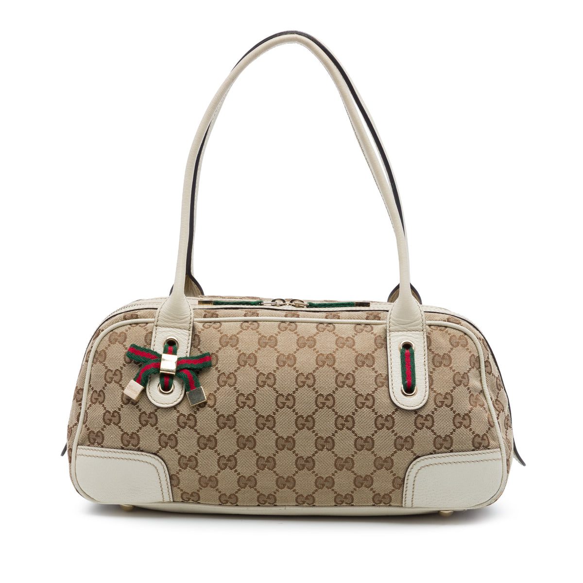 Gucci GG Canvas Princy Shoulder Bag White